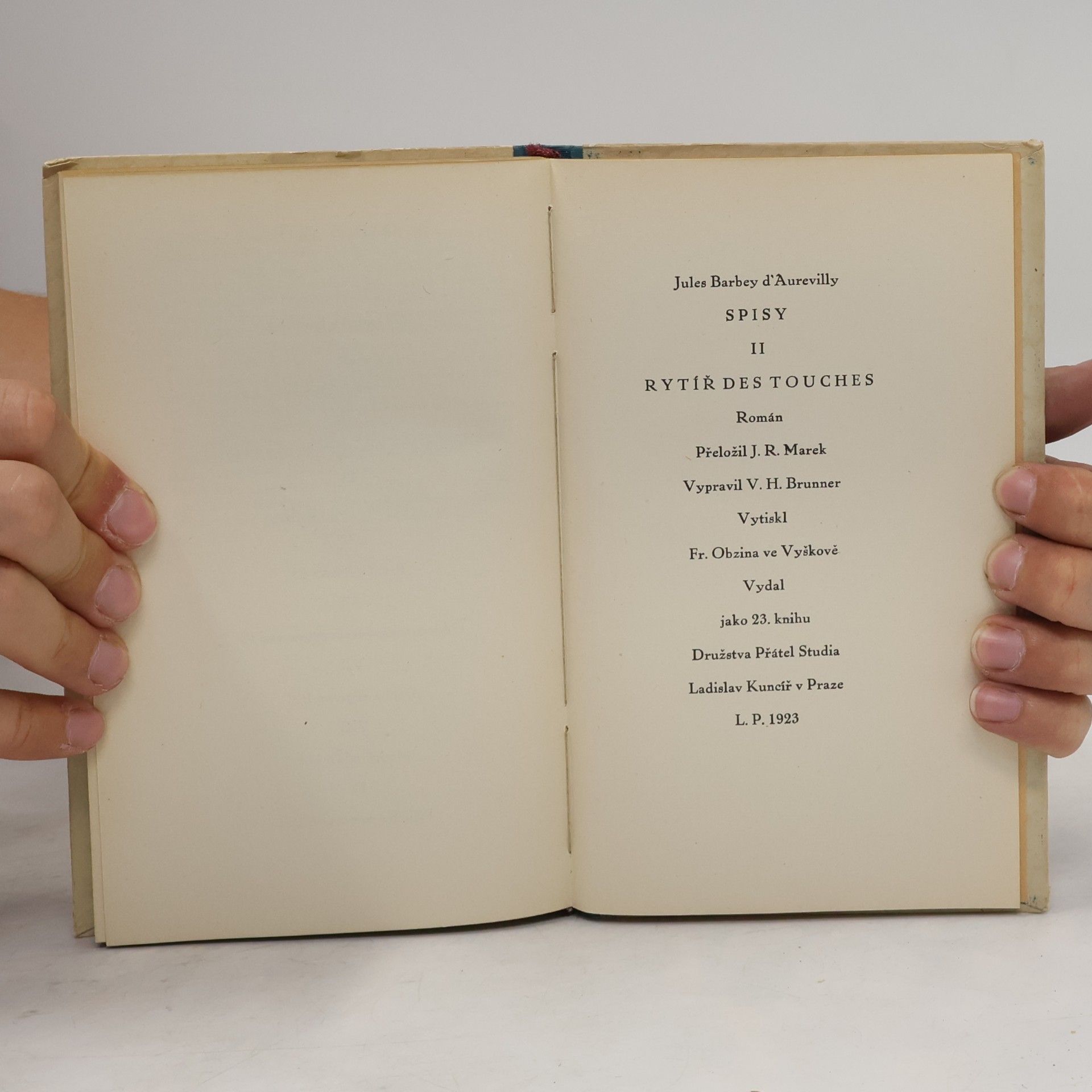 Jules Amédée Barbey d. Aurevilly Rytíř des Touches