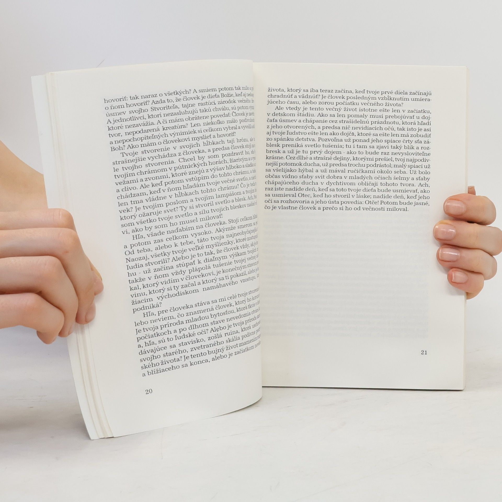 Peter Lippert Človek Jób hovorí s Bohom