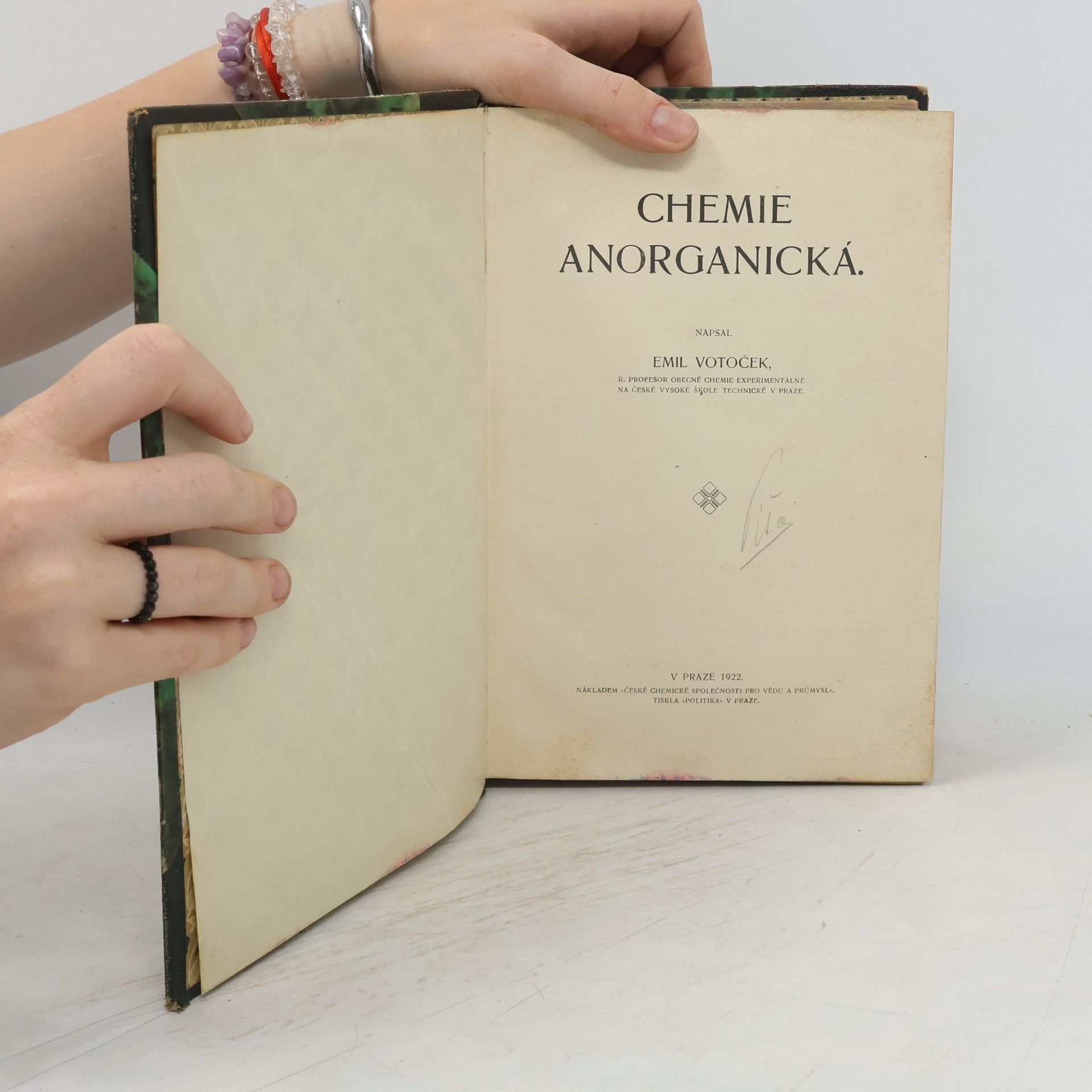 Emil Votoček Chemie anorganická