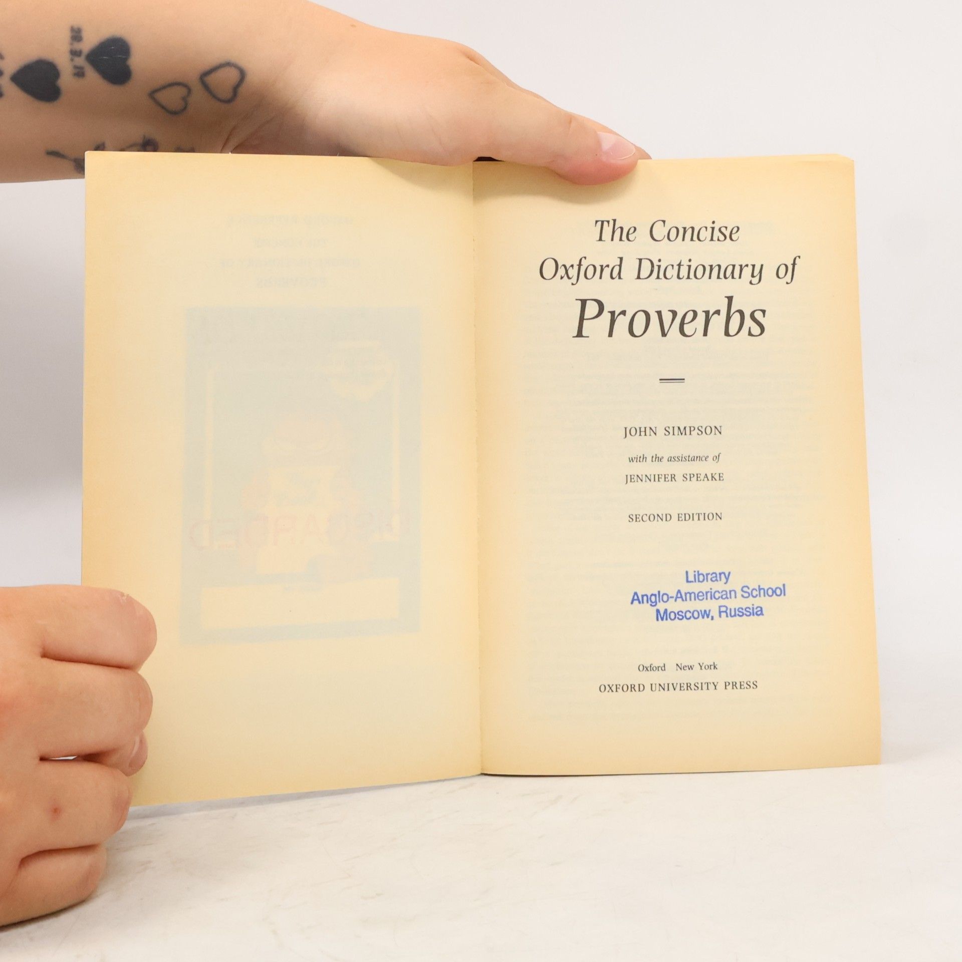 John Simpson The concise Oxford dictionary of proverbs