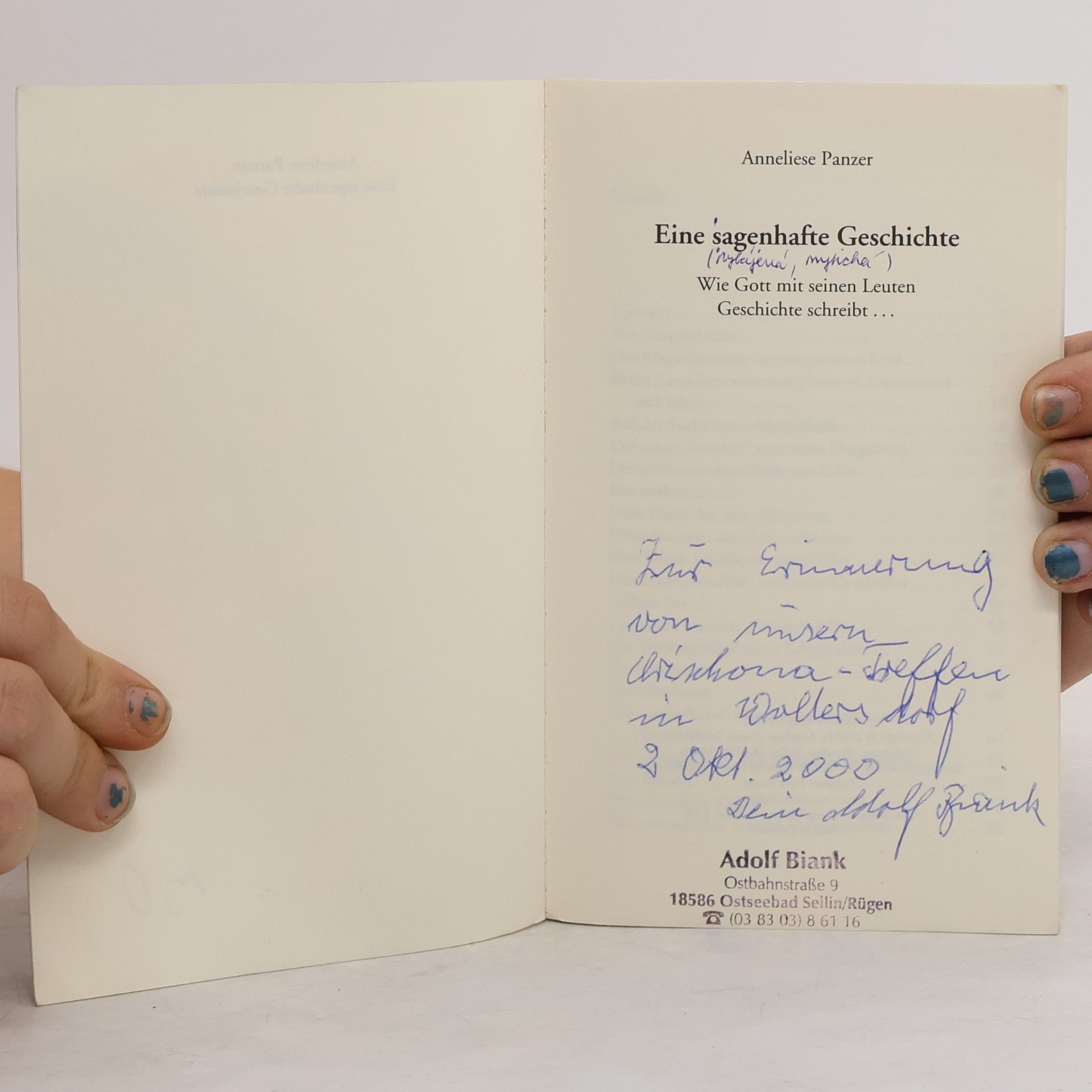 Anneliese Panzer Eine sagenhafte Geschichte