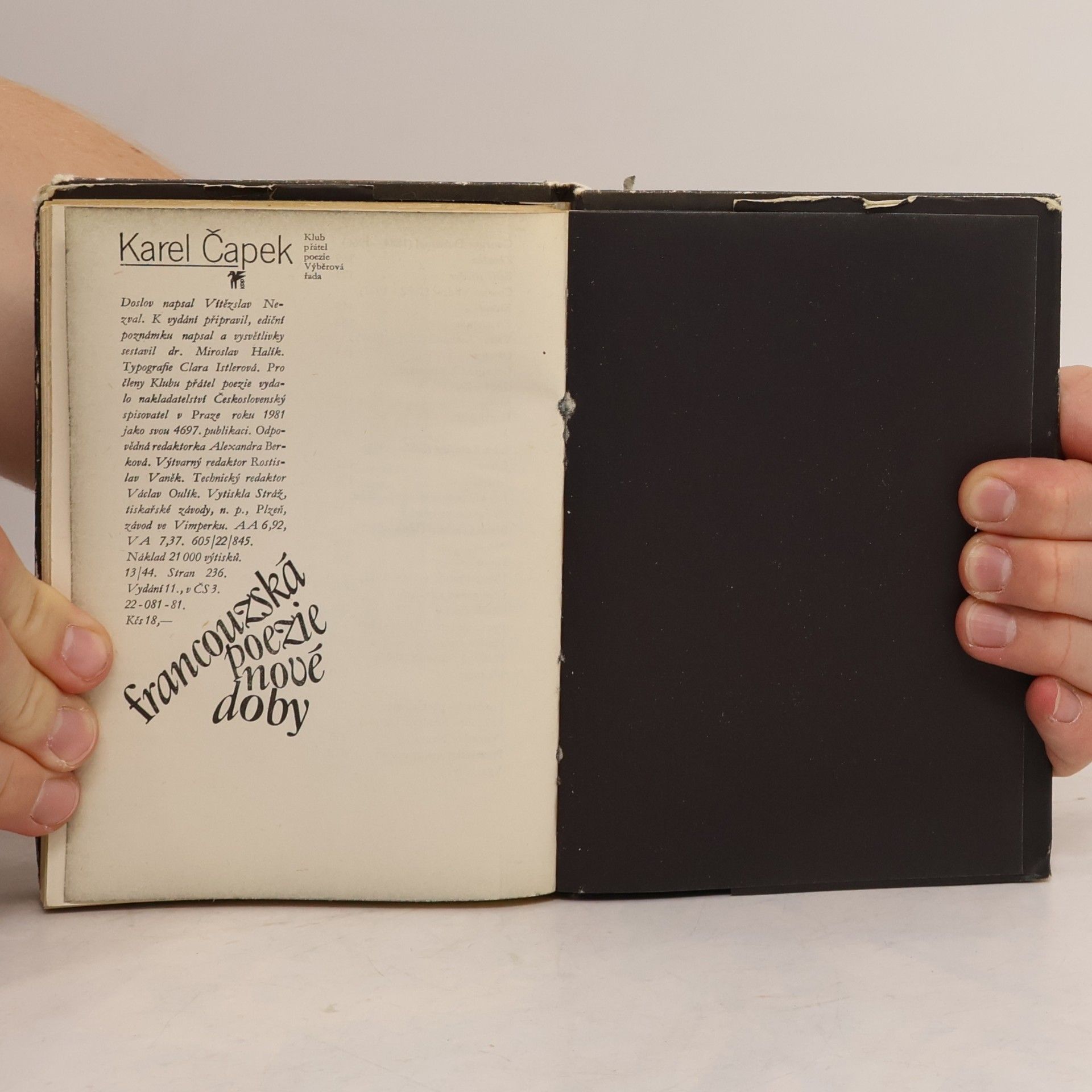 Karel Čapek Francouzská poezie nové doby