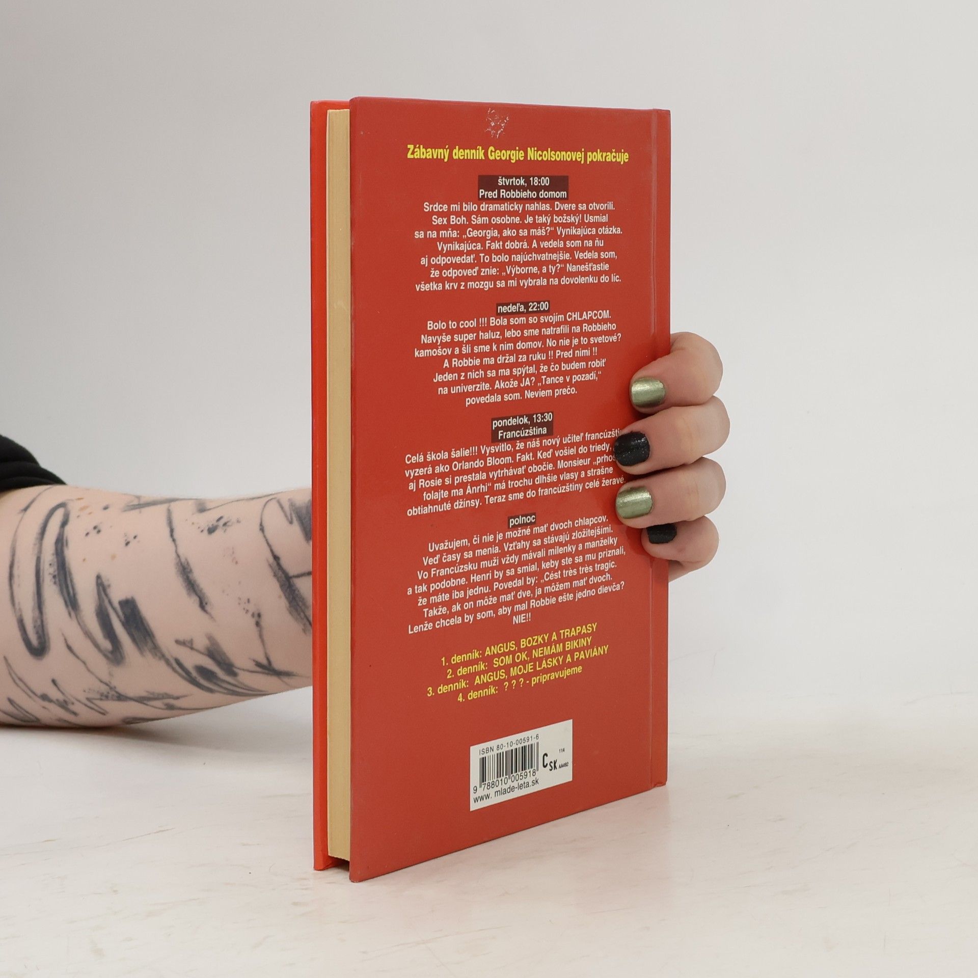 Louise Rennison Angus, moje lásky a paviány