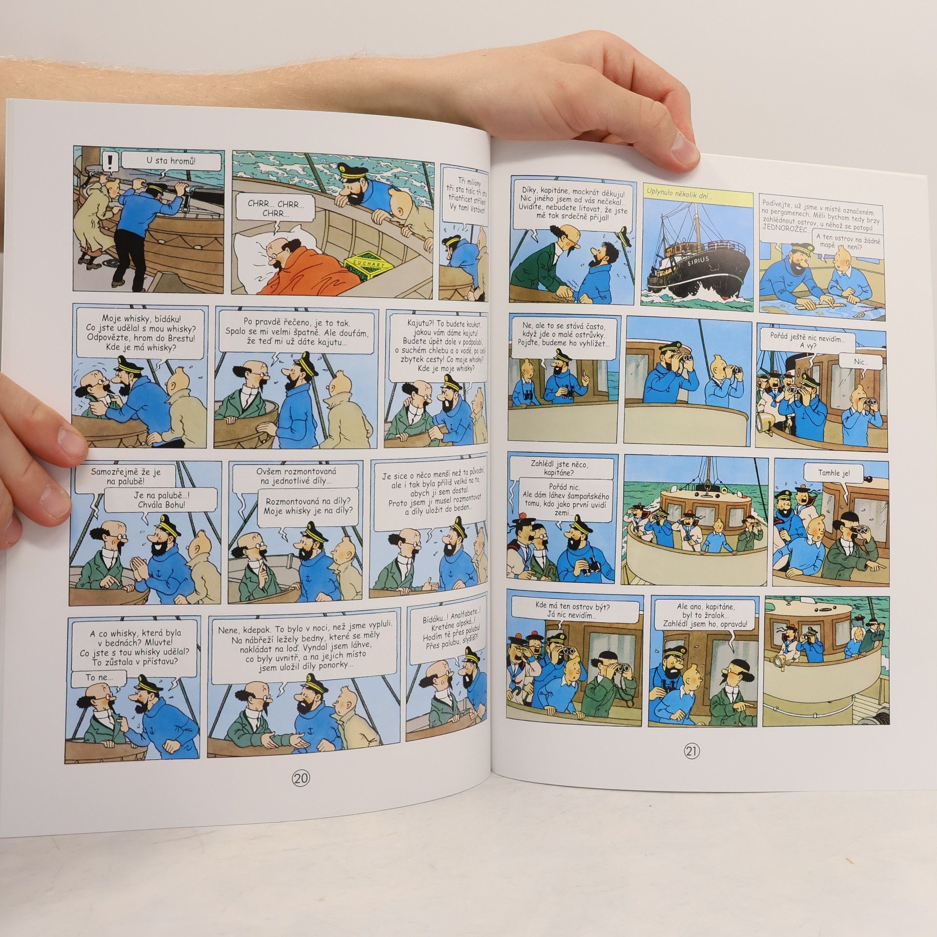Hergé Poklad Rudého Rackhama