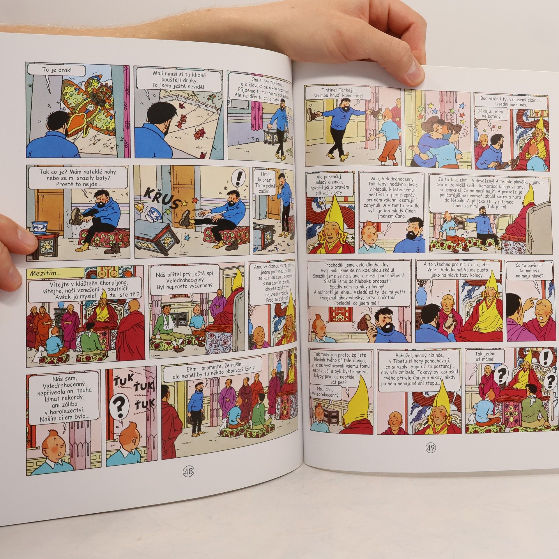 Hergé Tintin v Tibetu