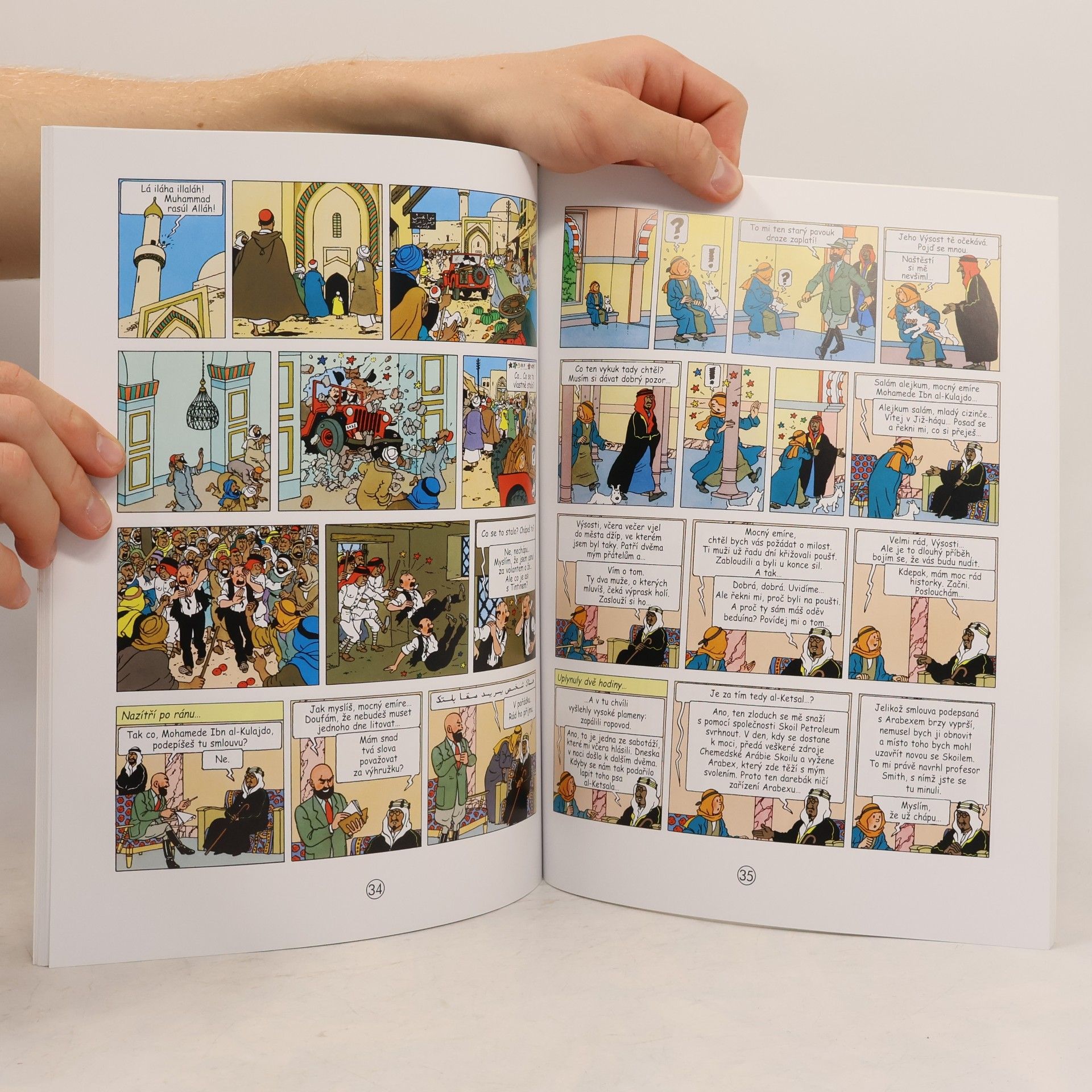 Hergé Tintinova dobrodružství 15. Tintin v zemi černého zlata