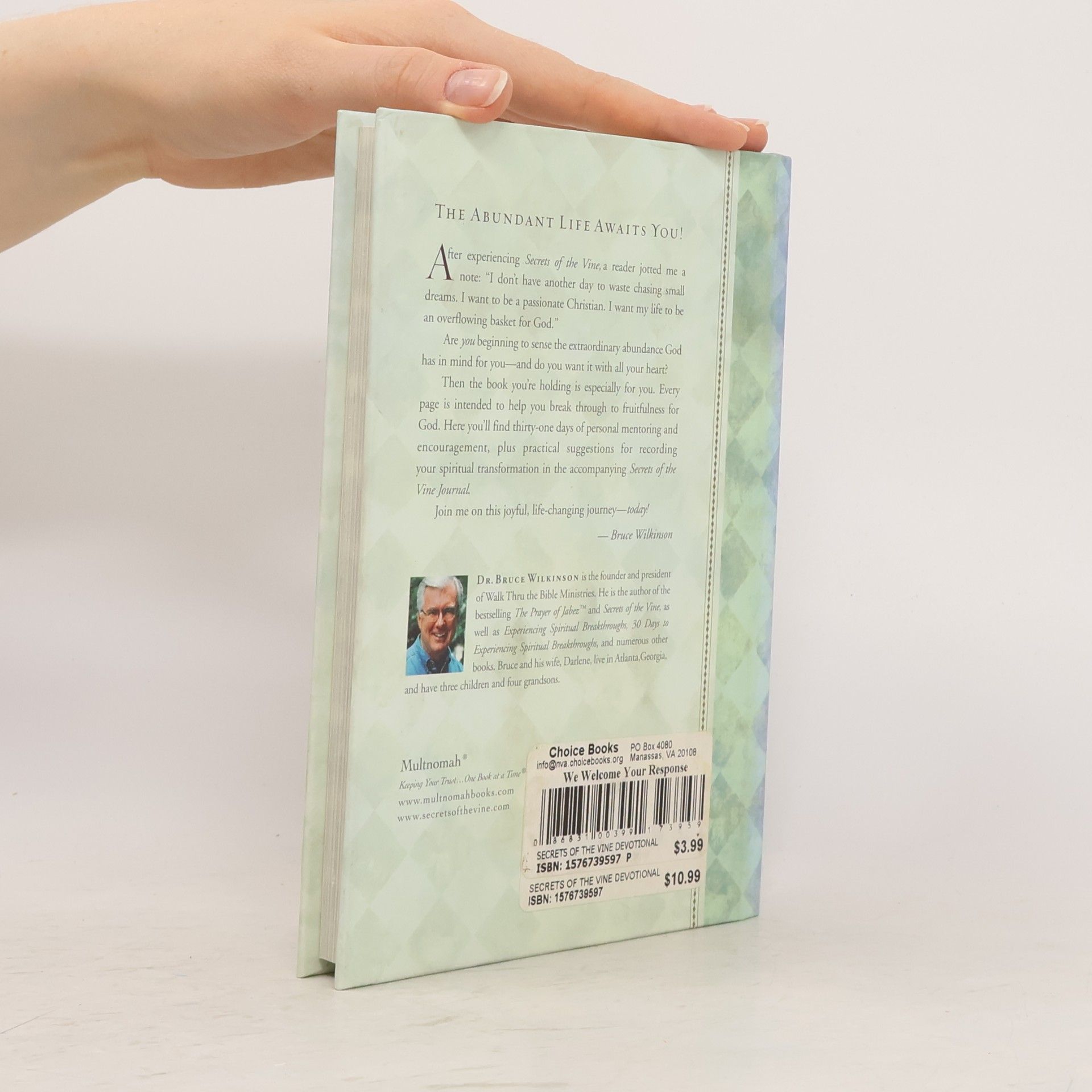 Bruce Wilkinson Secrets of the Vine Devotional