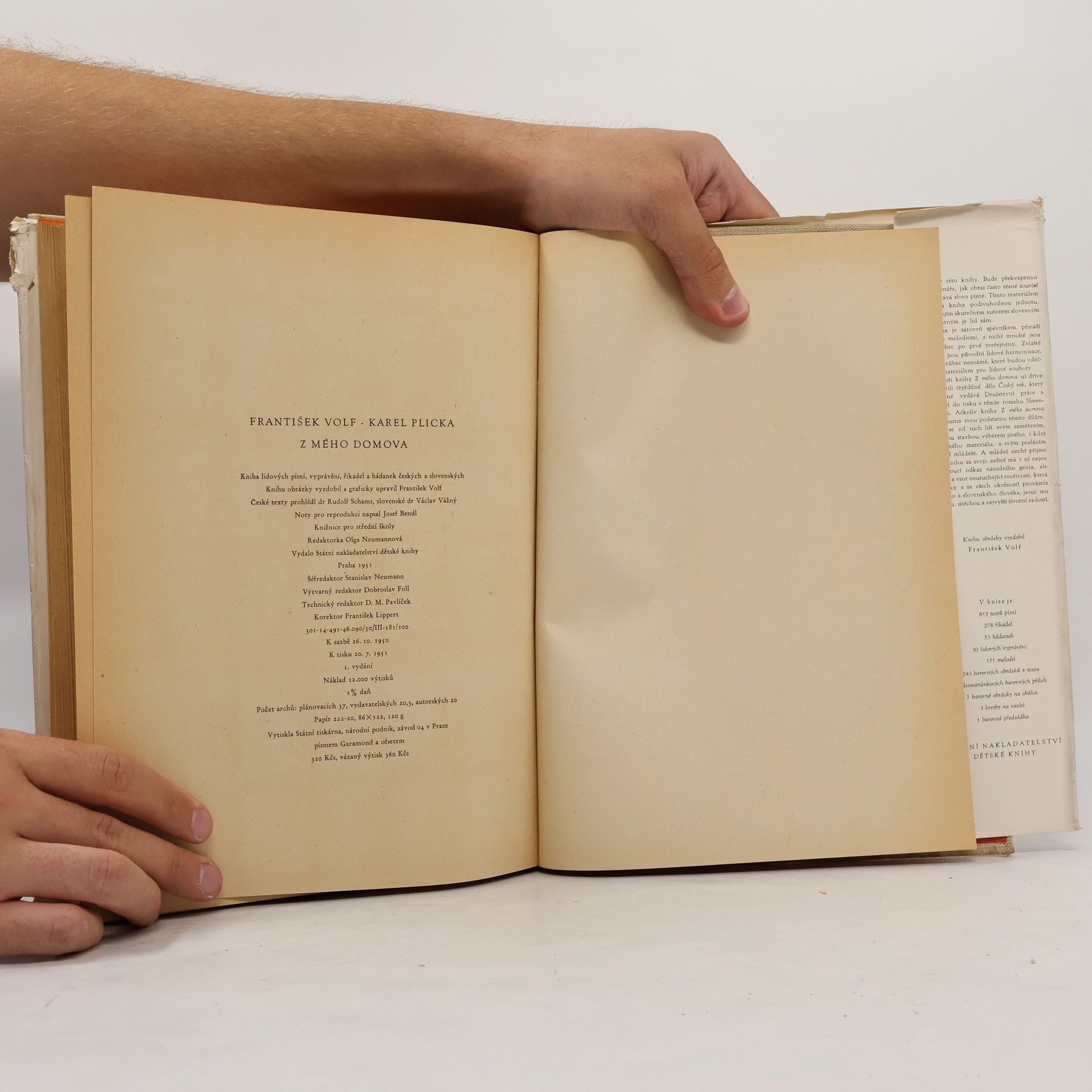František Volf Z mého domova. Kniha lidových písní, vyprávění, říkadel a hádanek českých a slovenských