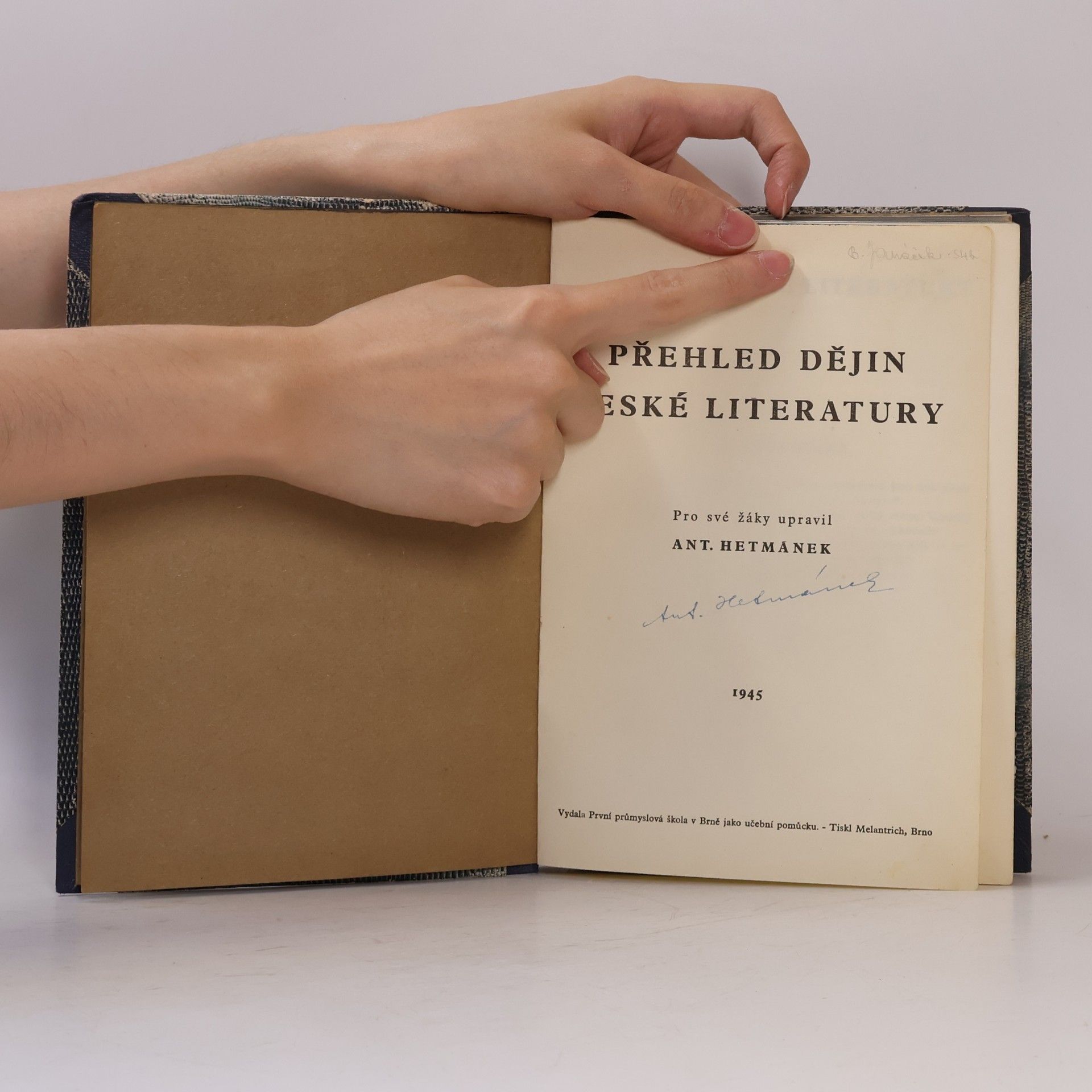 Antonín Hetmánek Přehled dějin české literatury