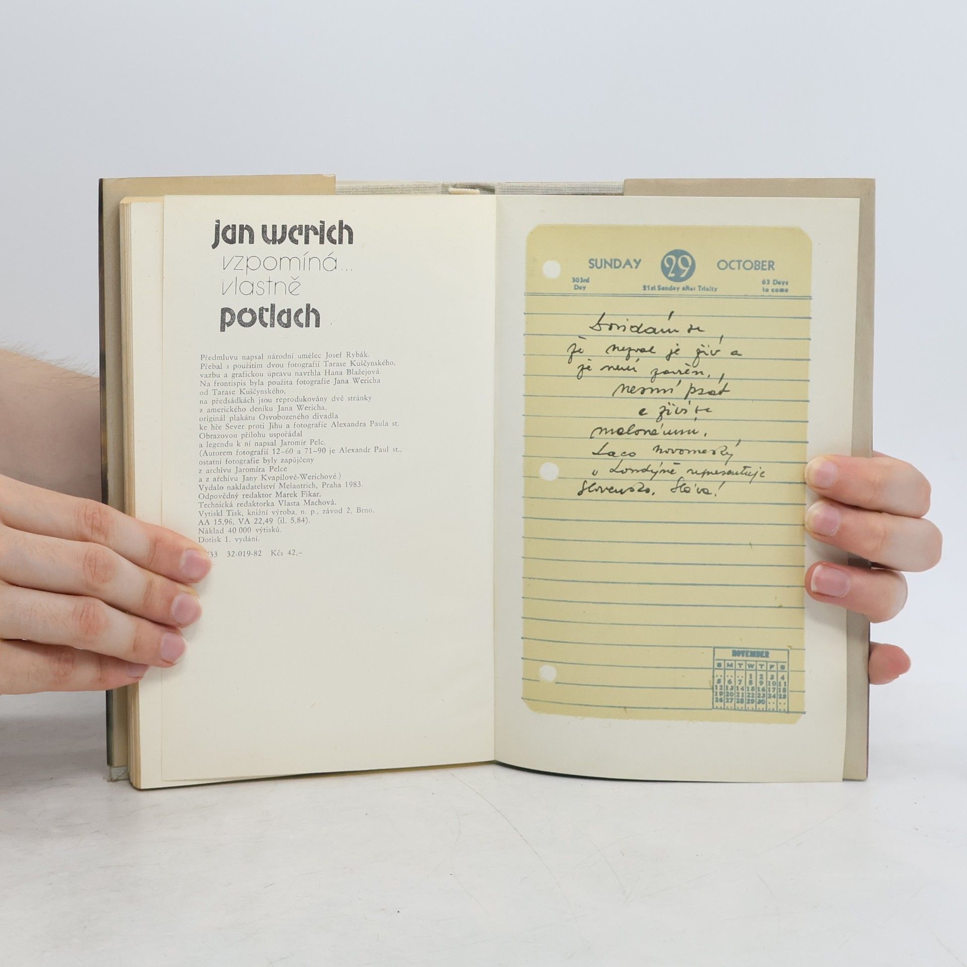 Jan Werich Jan Werich vzpomíná... vlastně Potlach