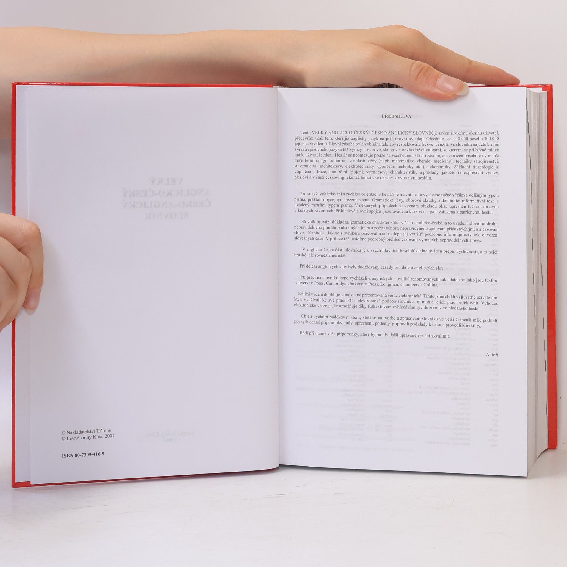 Tomáš Zahradníček Velký anglicko-český, česko-anglický slovník. Comprehensive English-Czech, Czech-English Dictionary