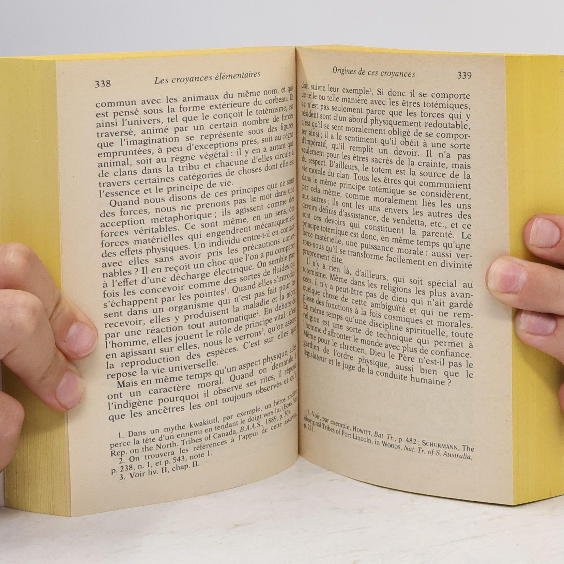 Émile Durkheim Livre de Poche: Les formes élémentaires de la vie religieuse