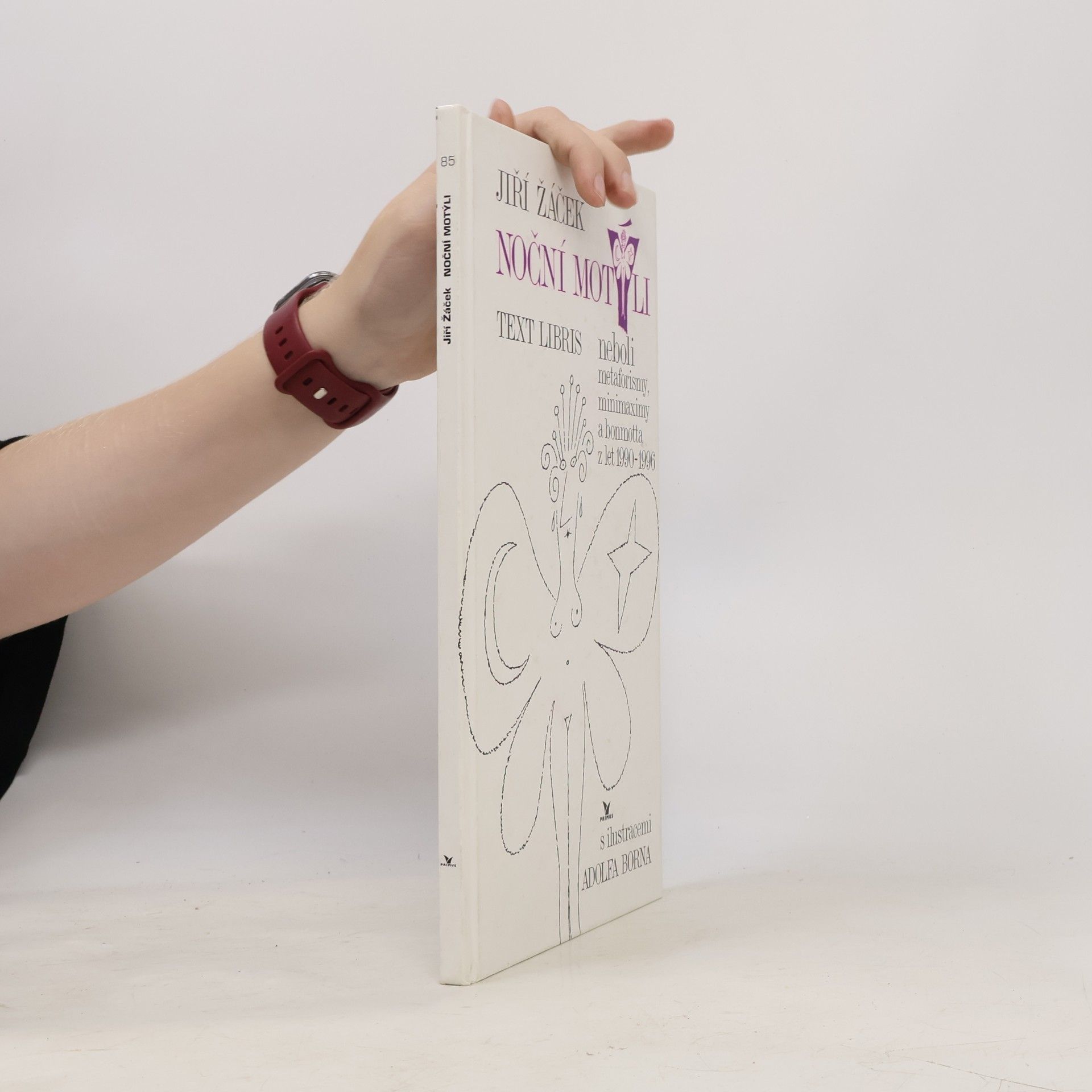 Jiří Žáček Noční motýli : text libris neboli metaforismy, minimaximy a bonmotta z let 1990-1996