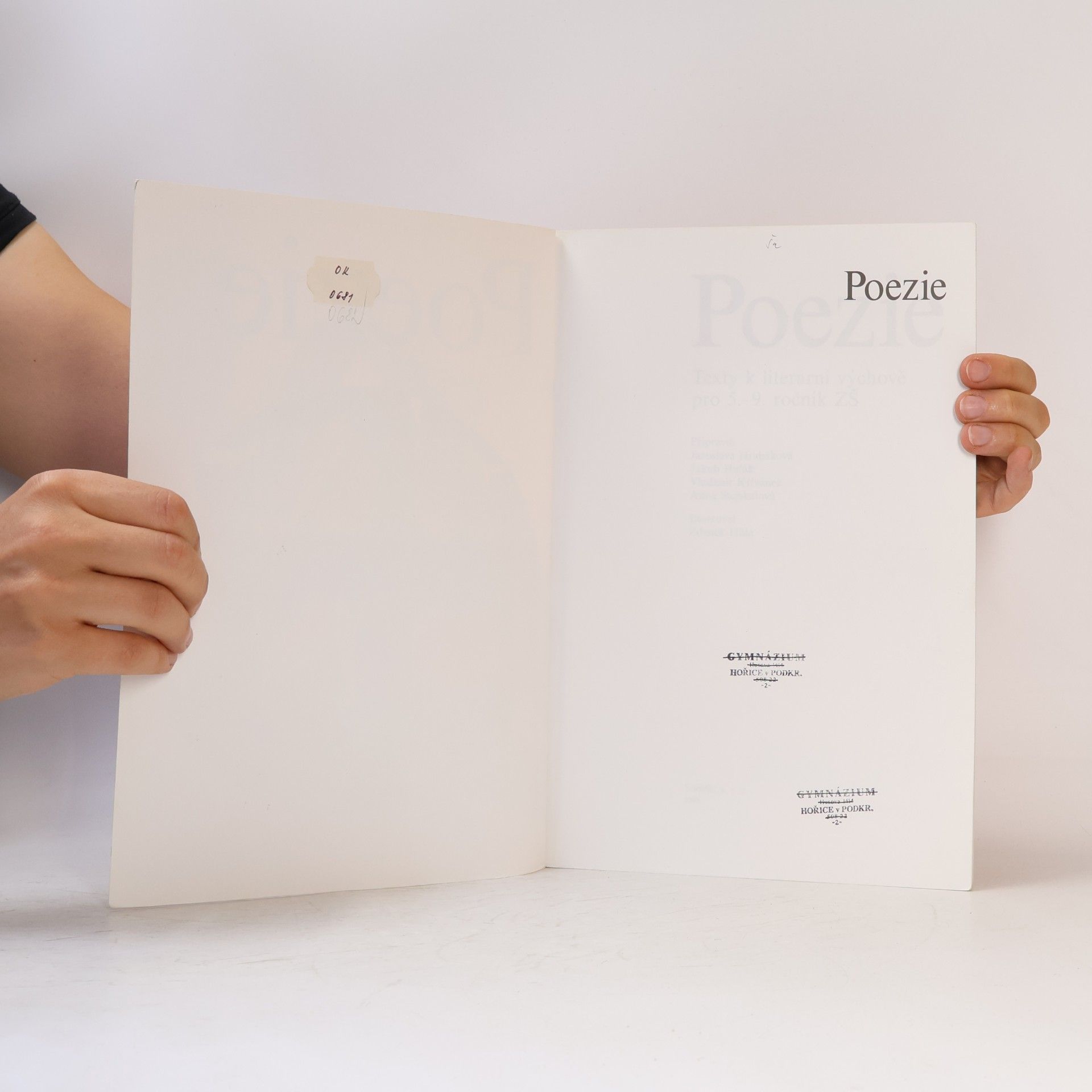 Jaroslava Hrabáková Poezie: Texty k lit. výchově pro 5.-9. roč. ZŠ