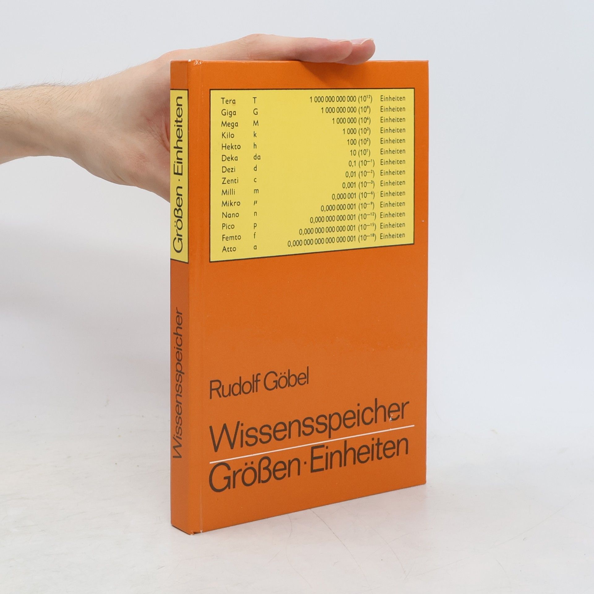Rudolf Göbel Wissensspeicher Grössen. Einheiten