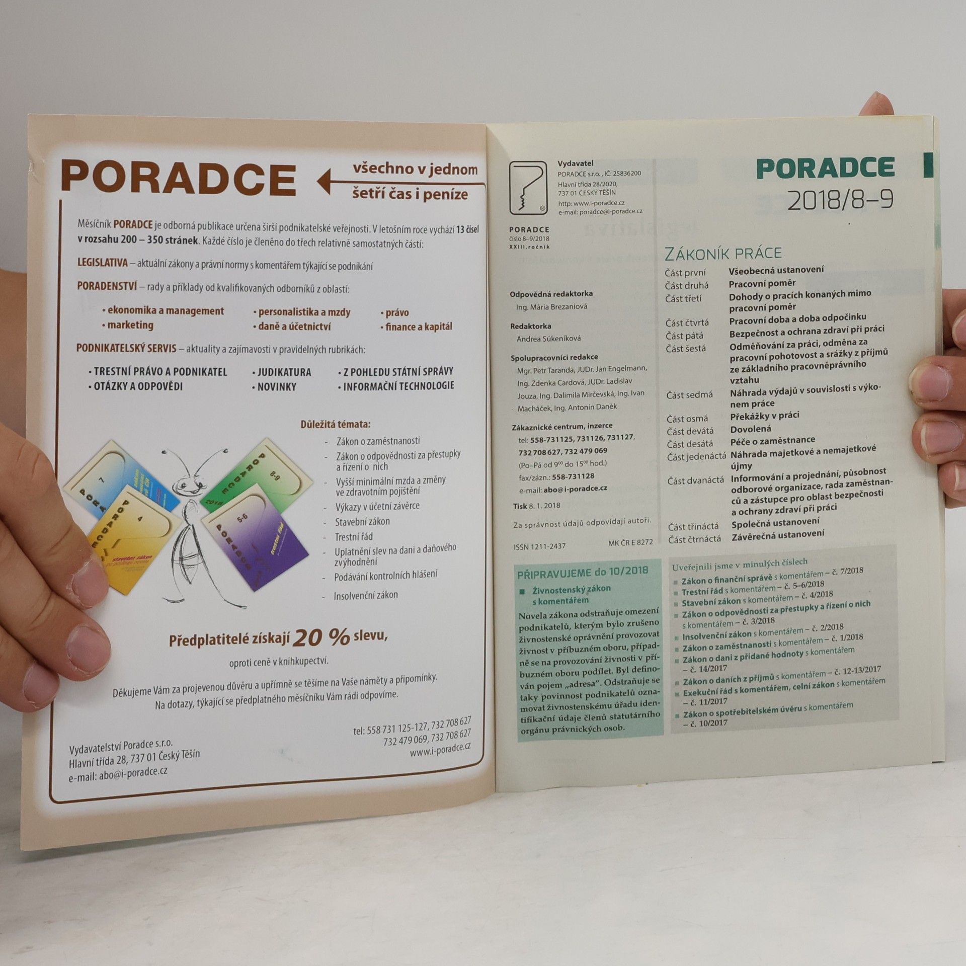 Autorenkollektiv Poradce 2018 (8-9)