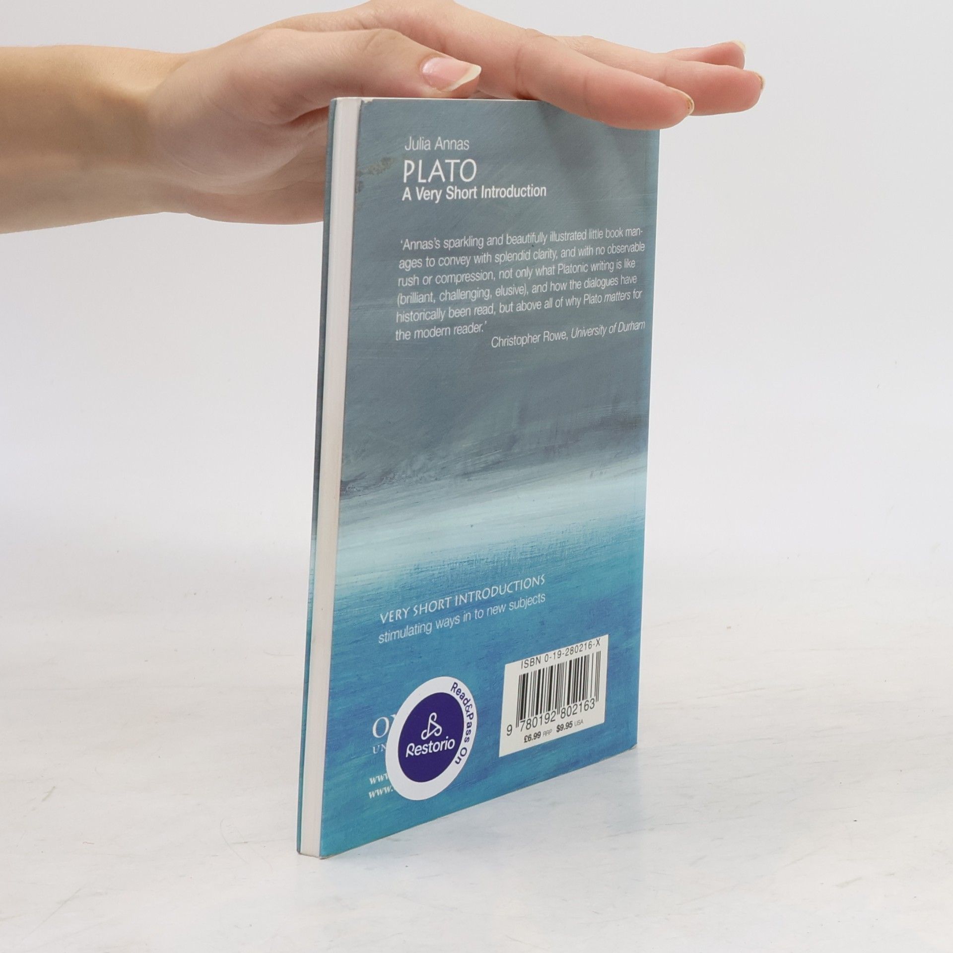 Julia Annas Plato: A Very Short Introduction