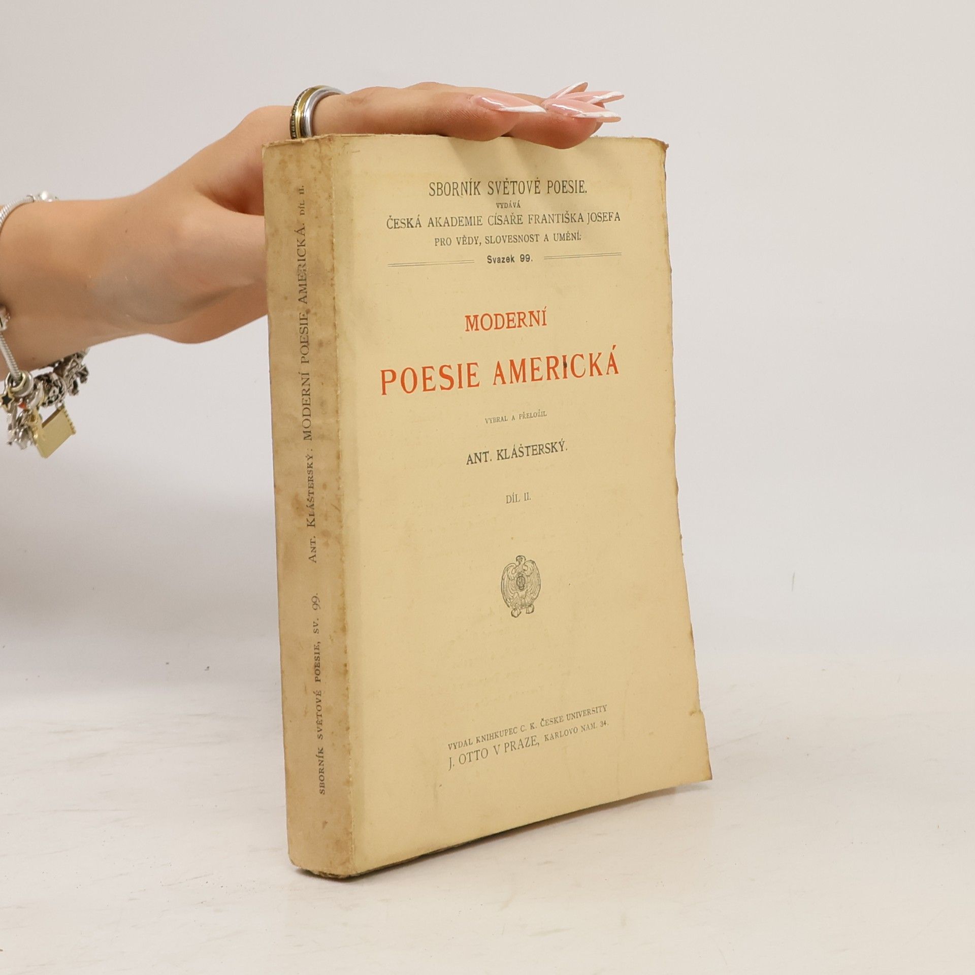 Antonín Klášterský Moderní poesie americká. Díl II.