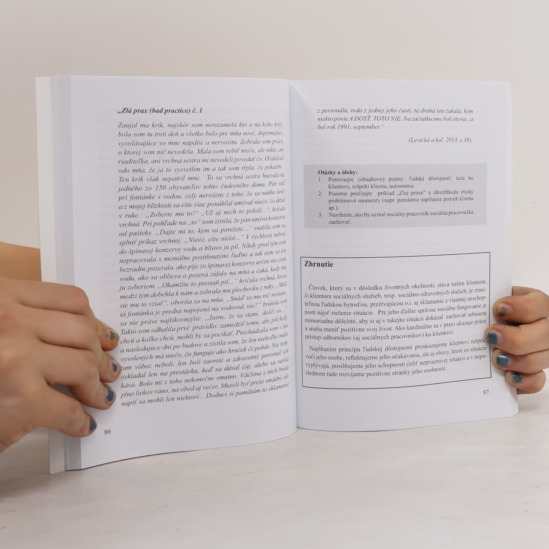 Jana Levická Kľúčové témy v profesijnej etike sociálnej práce