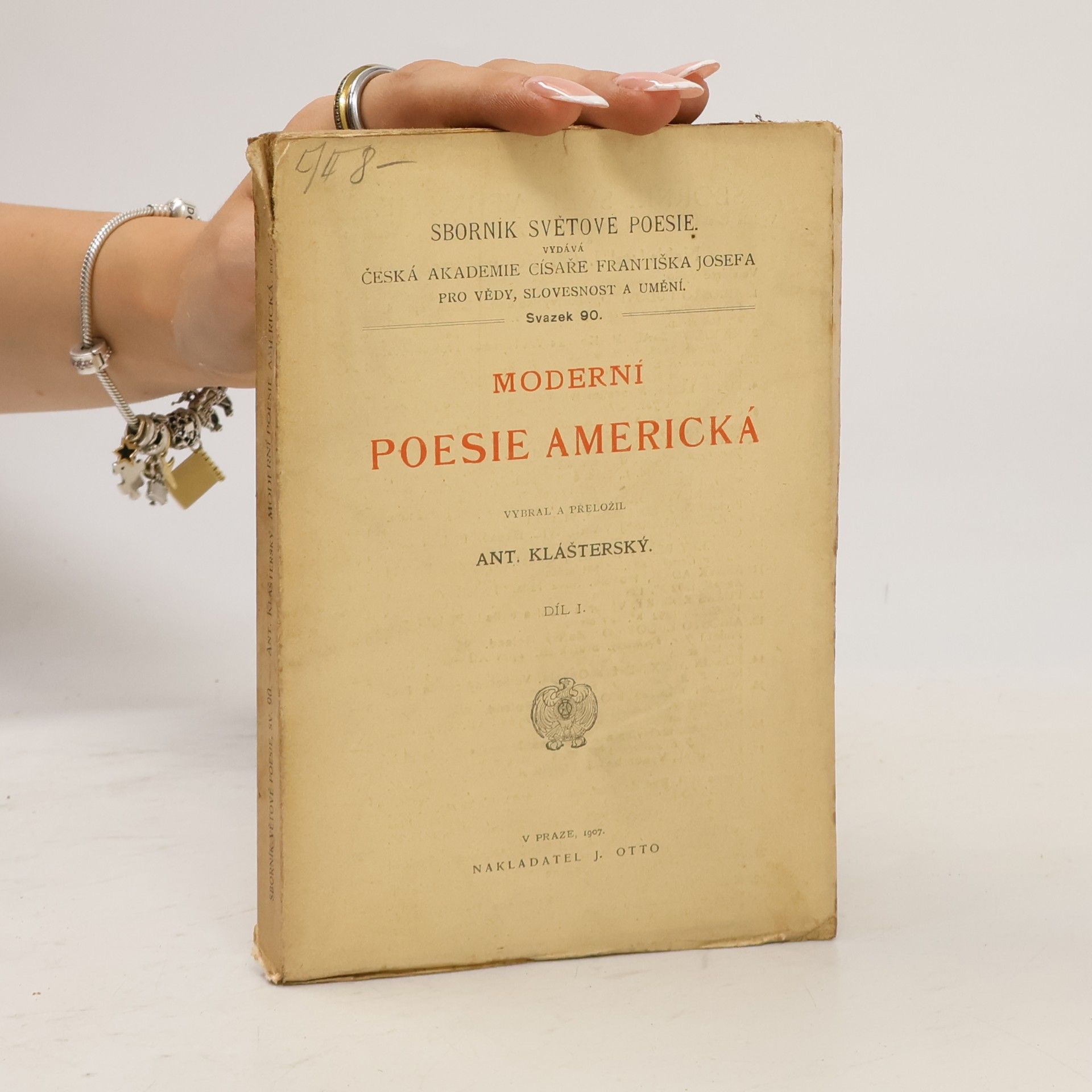 Antonín Klášterský Moderní poesie americká. Díl 1.
