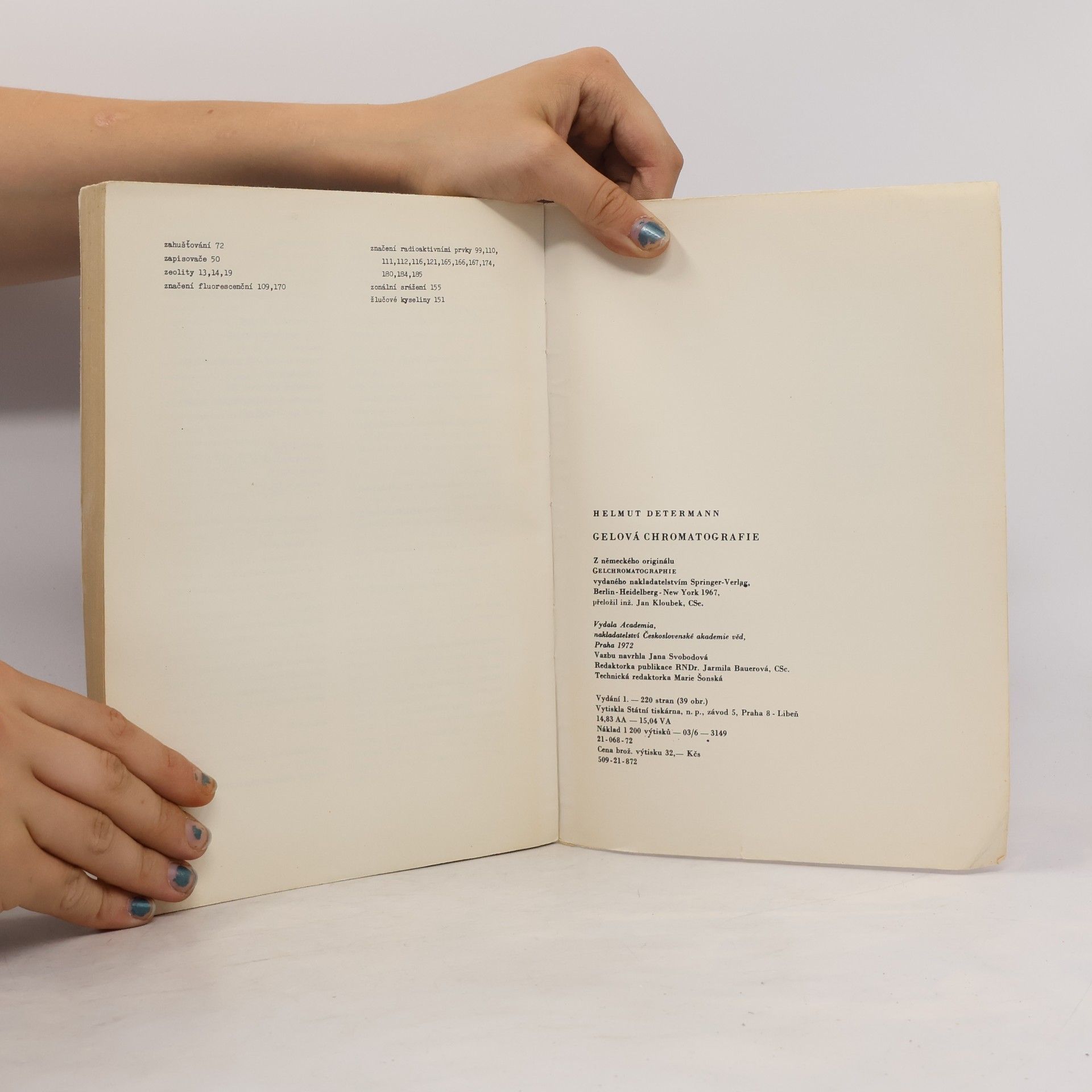 Helmut Determann Gelová chromatografie