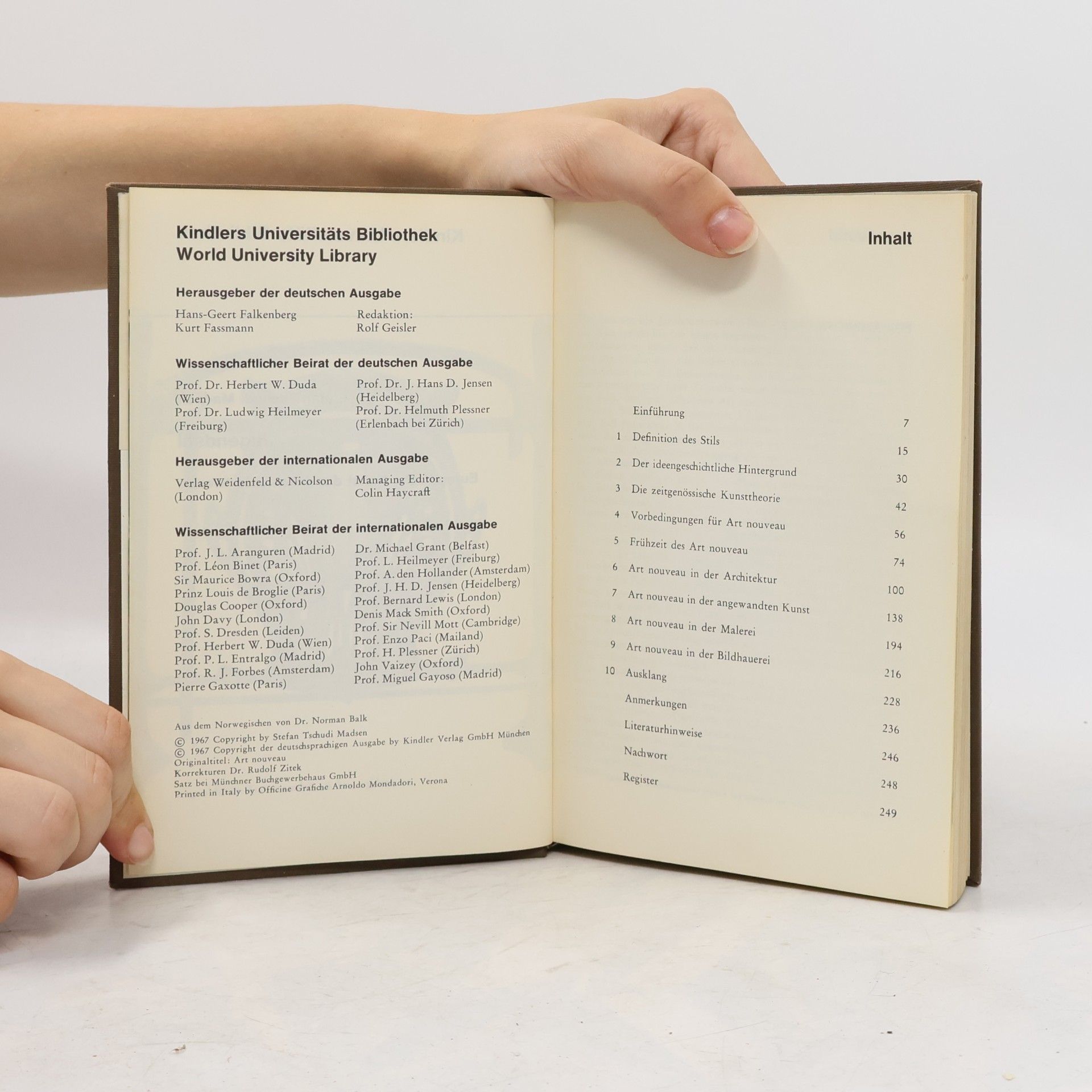 Various authors Kindlers Universitäts Bibliothek. World University Library