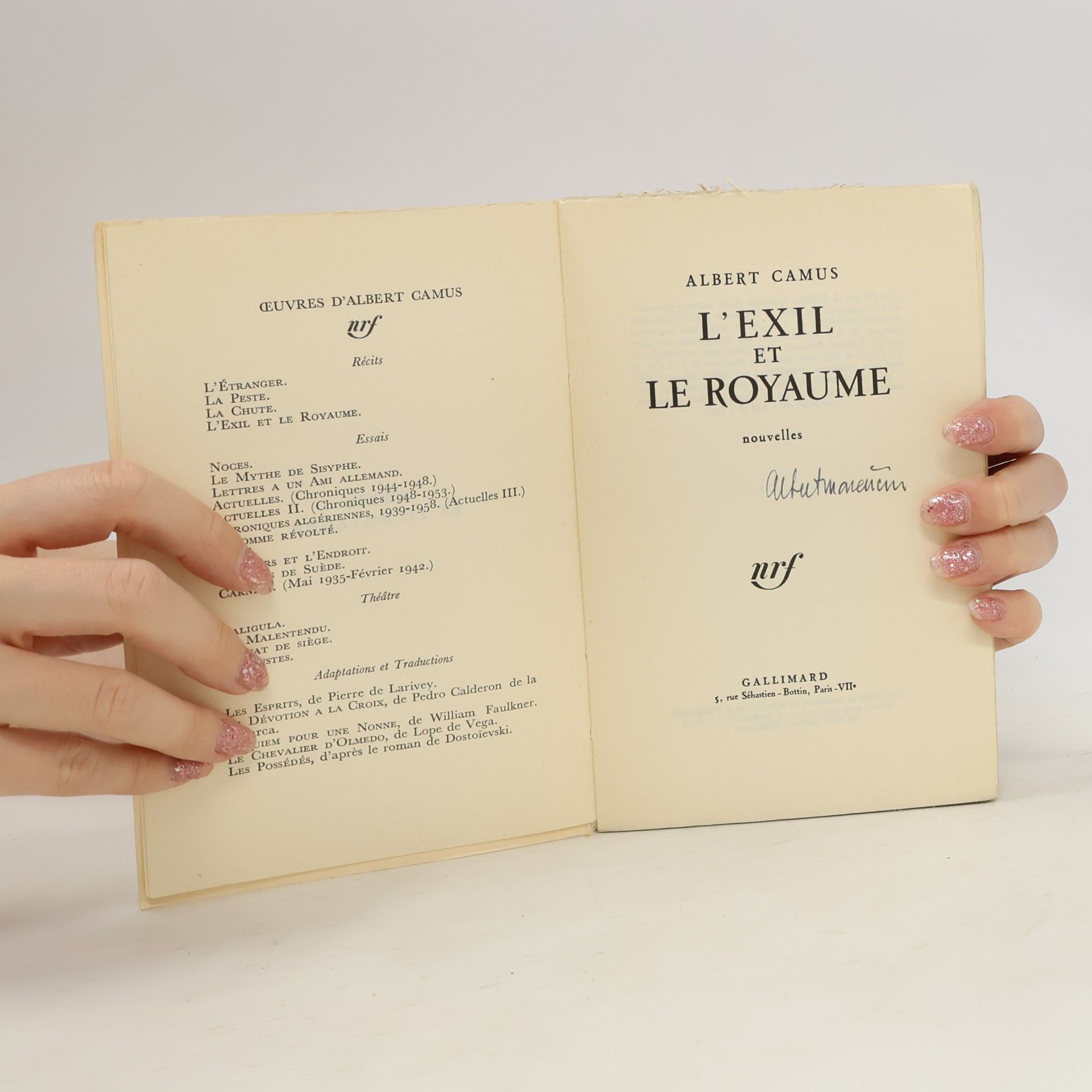 Albert Camus L'Exil et le Royaume