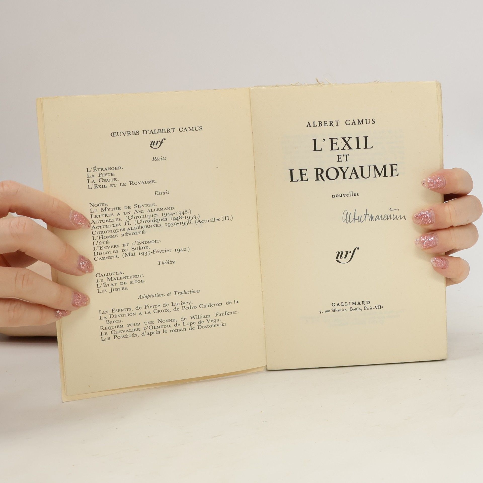 Albert Camus L'Exil et le Royaume
