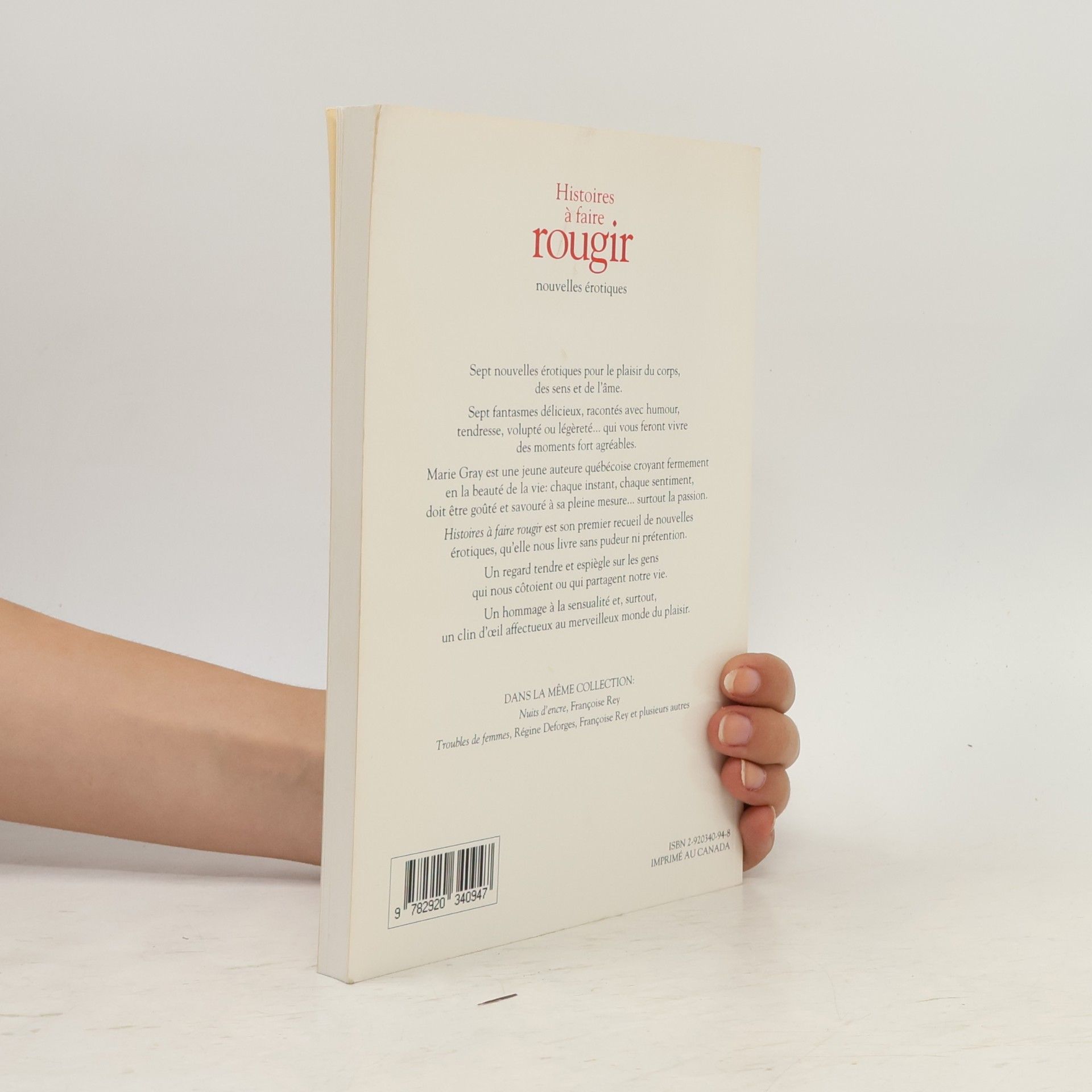 Marie Gray Histoires à faire rougir