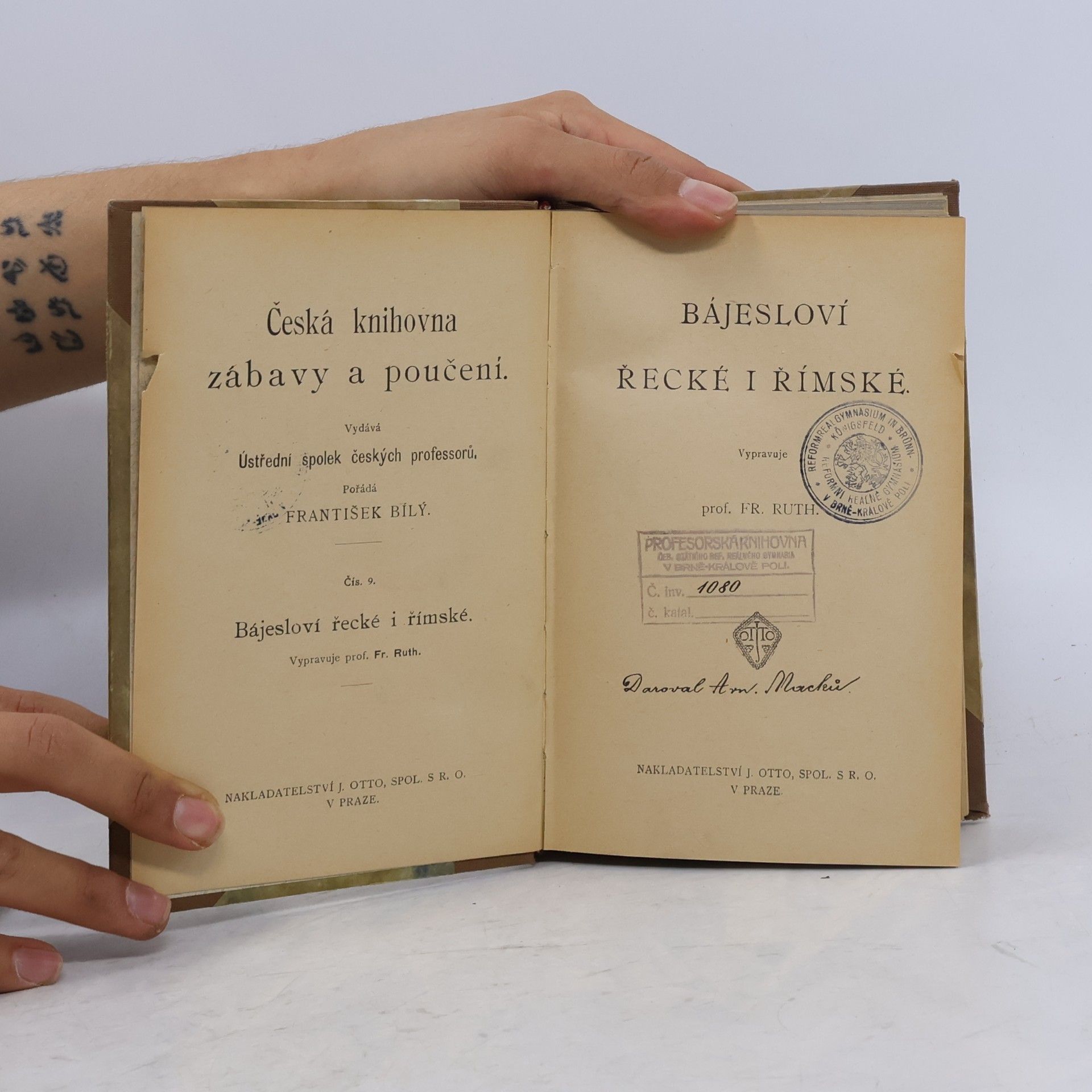 František Ruth Bájesloví řecké i římské