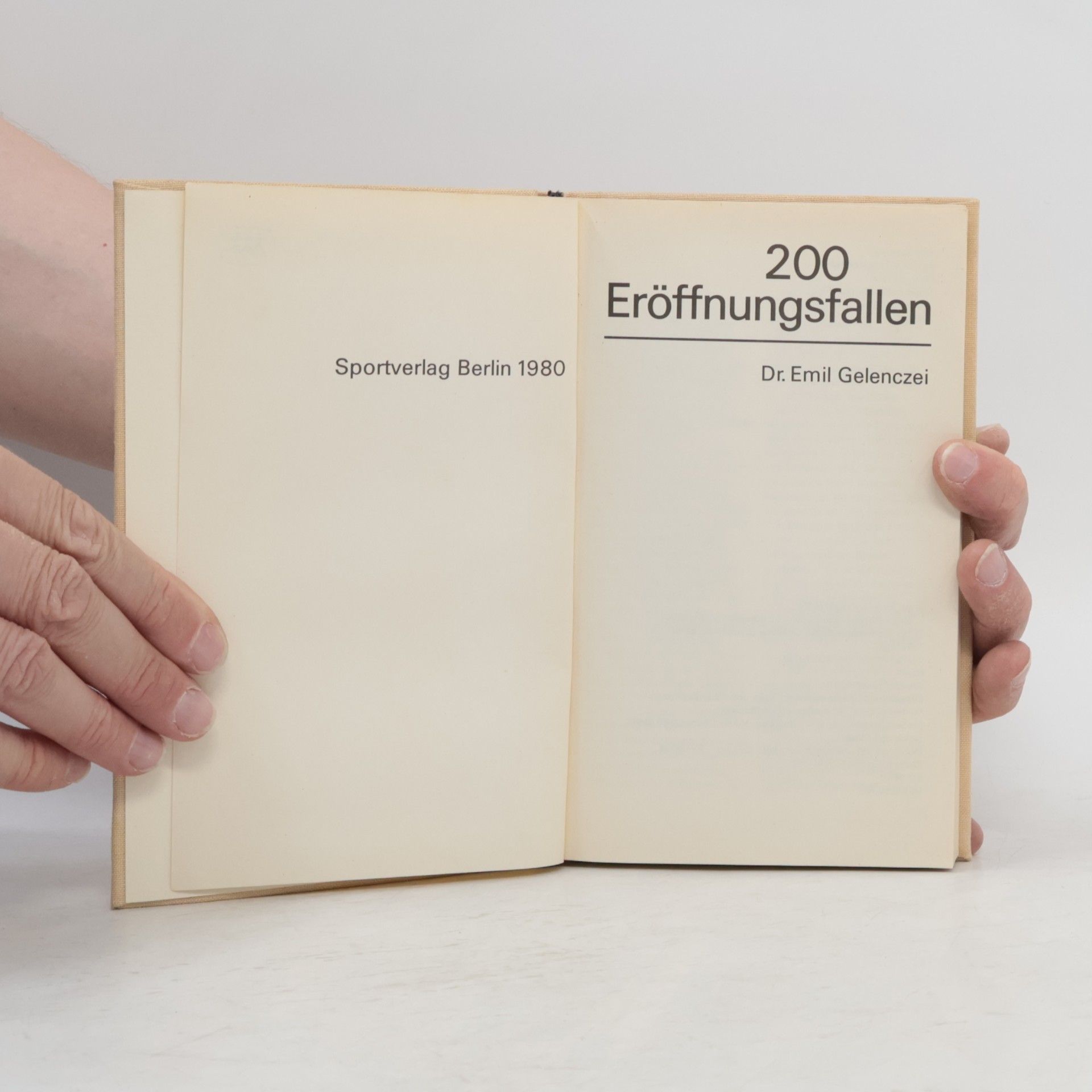 Emil Gelenczei 200 Eröffnungsfallen