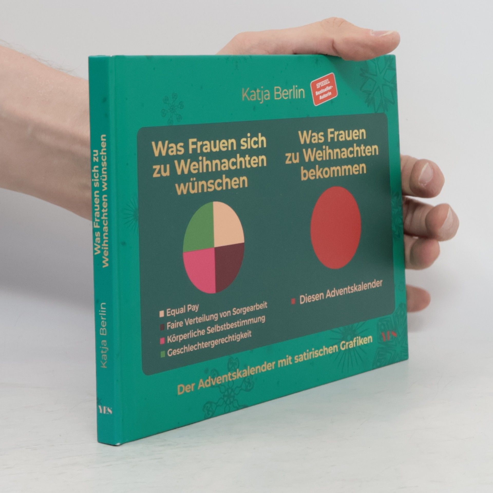 Katja Berlin Was Frauen sich zu Weihnachten wünschen. Was Frauen zu Weihnachten bekommen. Der Adventskalender mit satirischen Grafiken