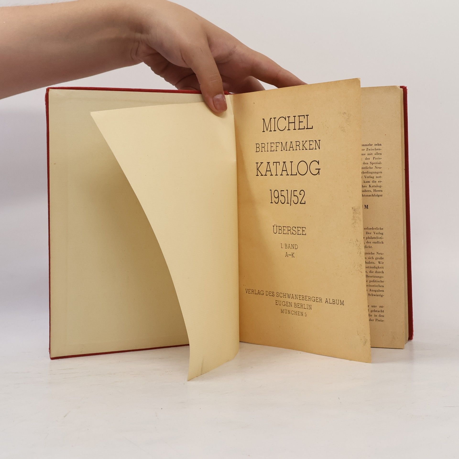 Autorenkollektiv Michel Briefmarken Katalog 1951/52 I.