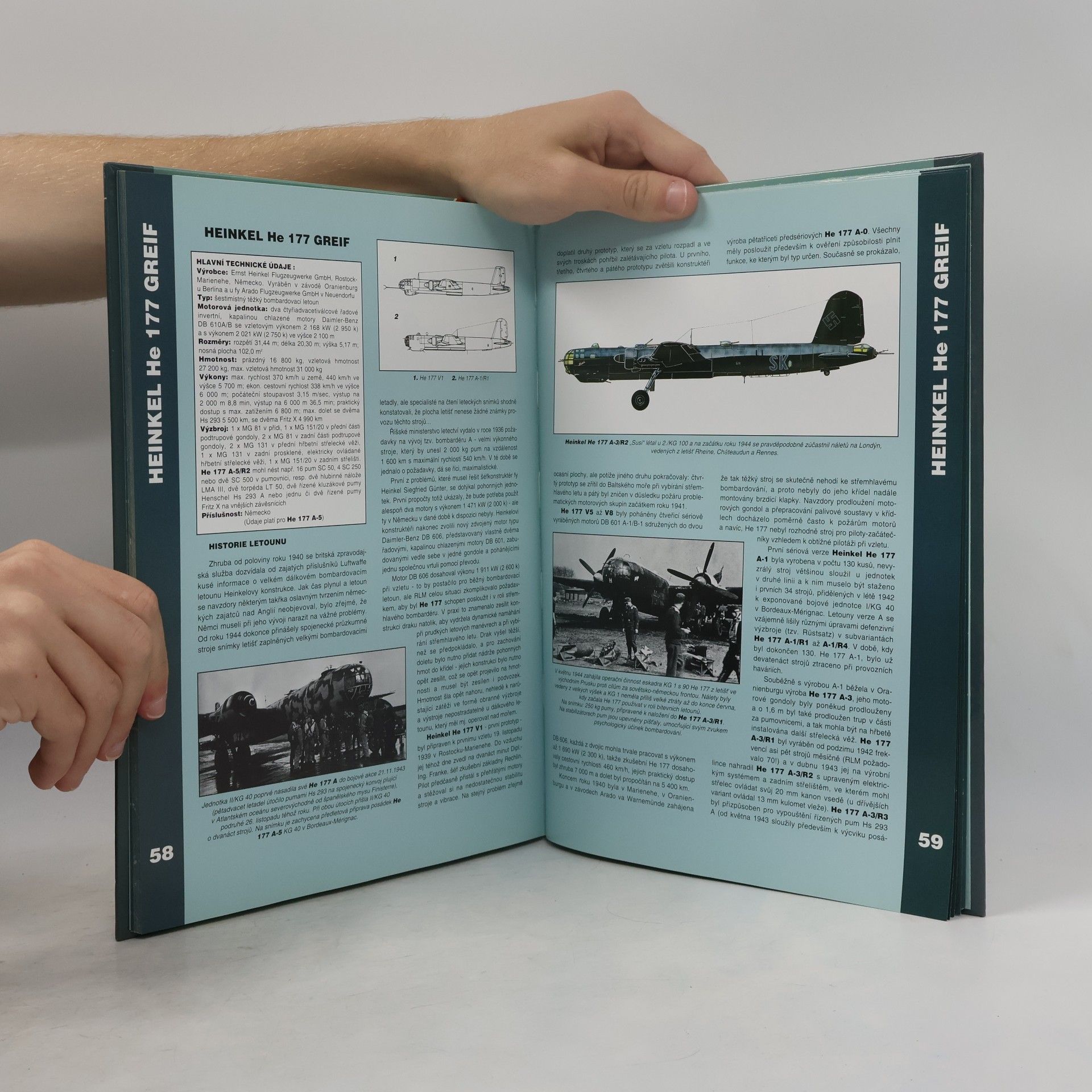 Jaroslav Schmid Letadla 1939-45 : stíhací a bombardovací letadla Německa. Díl 1, Kap. 1-15 (Arado Ar 234 až Heinkel He 219)
