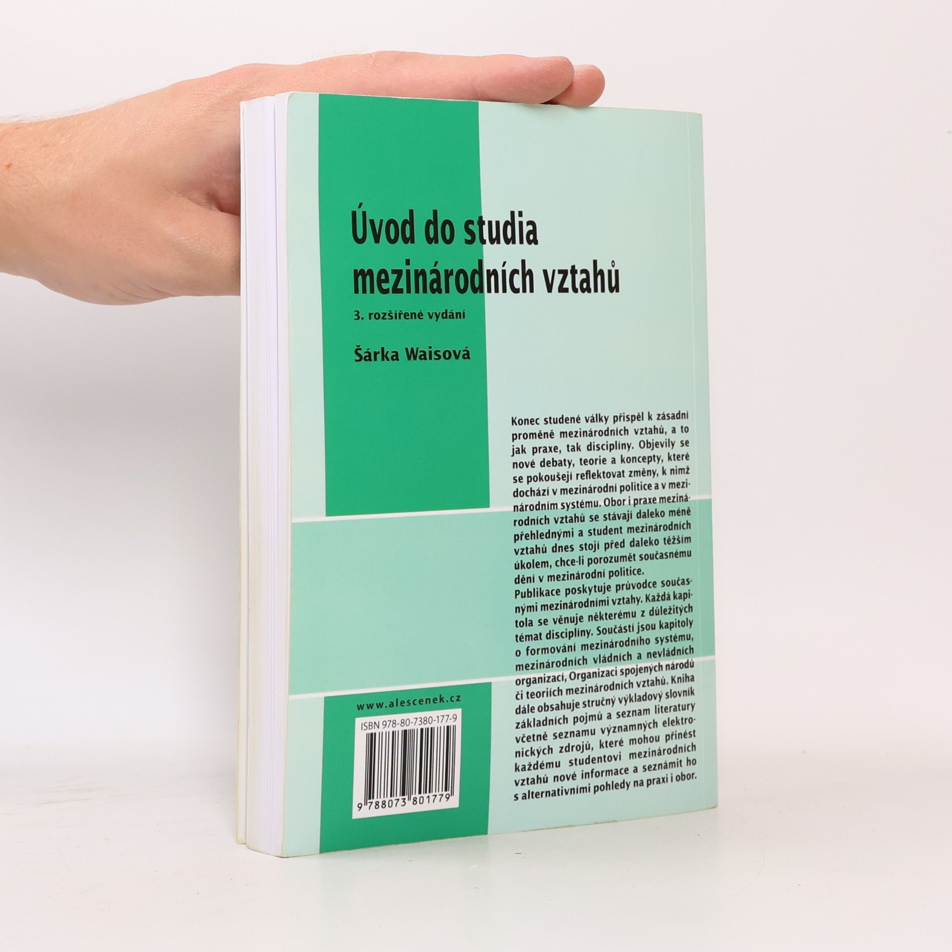 Šárka Waisová Úvod do studia mezinárodních vztahů