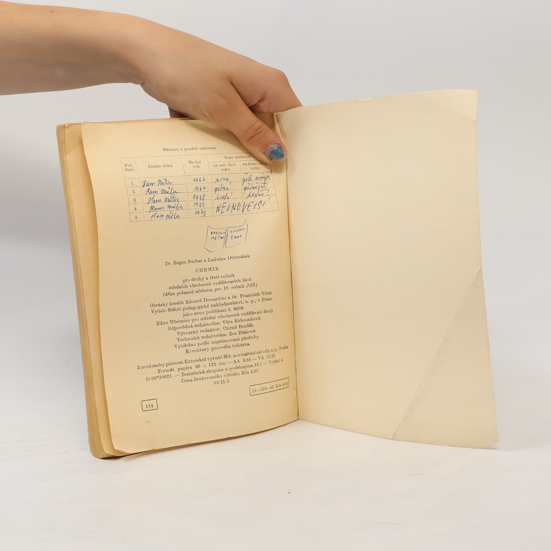 Various authors Chemie pro II. a III. ročník středních všeobecně vzdělávacích škol