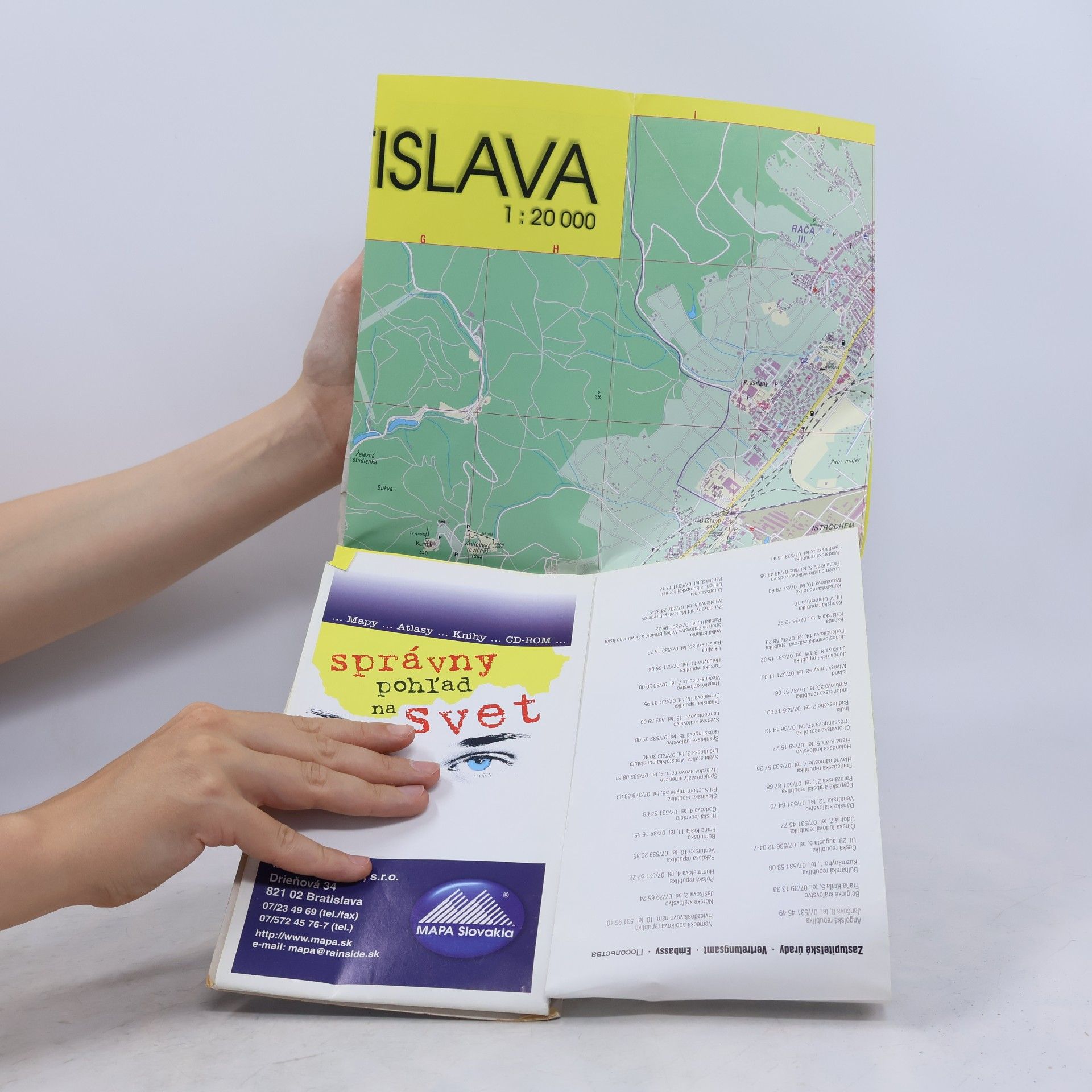 Bratislava, mapa mesta 1