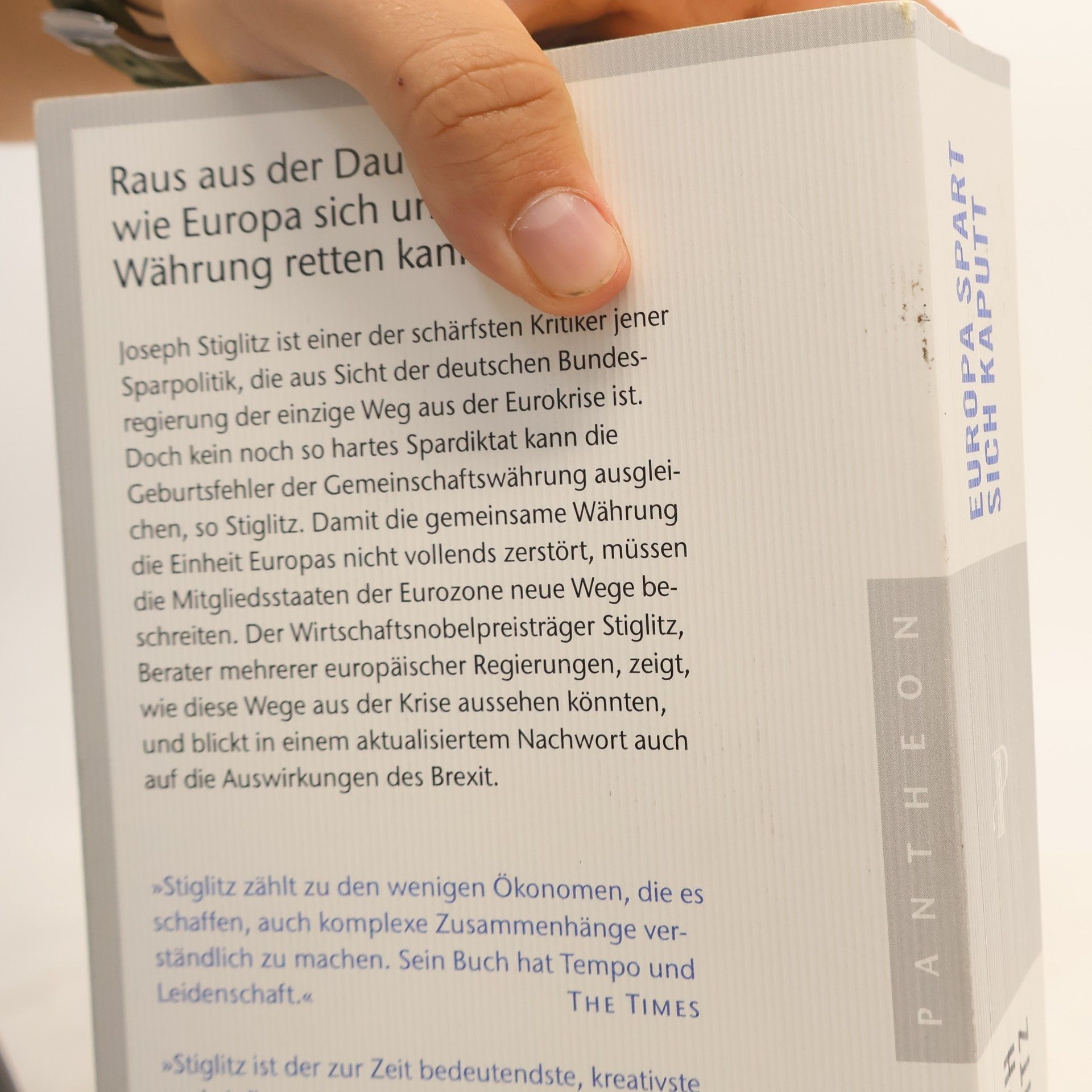 Joseph E. Stiglitz Europa spart sich kaputt