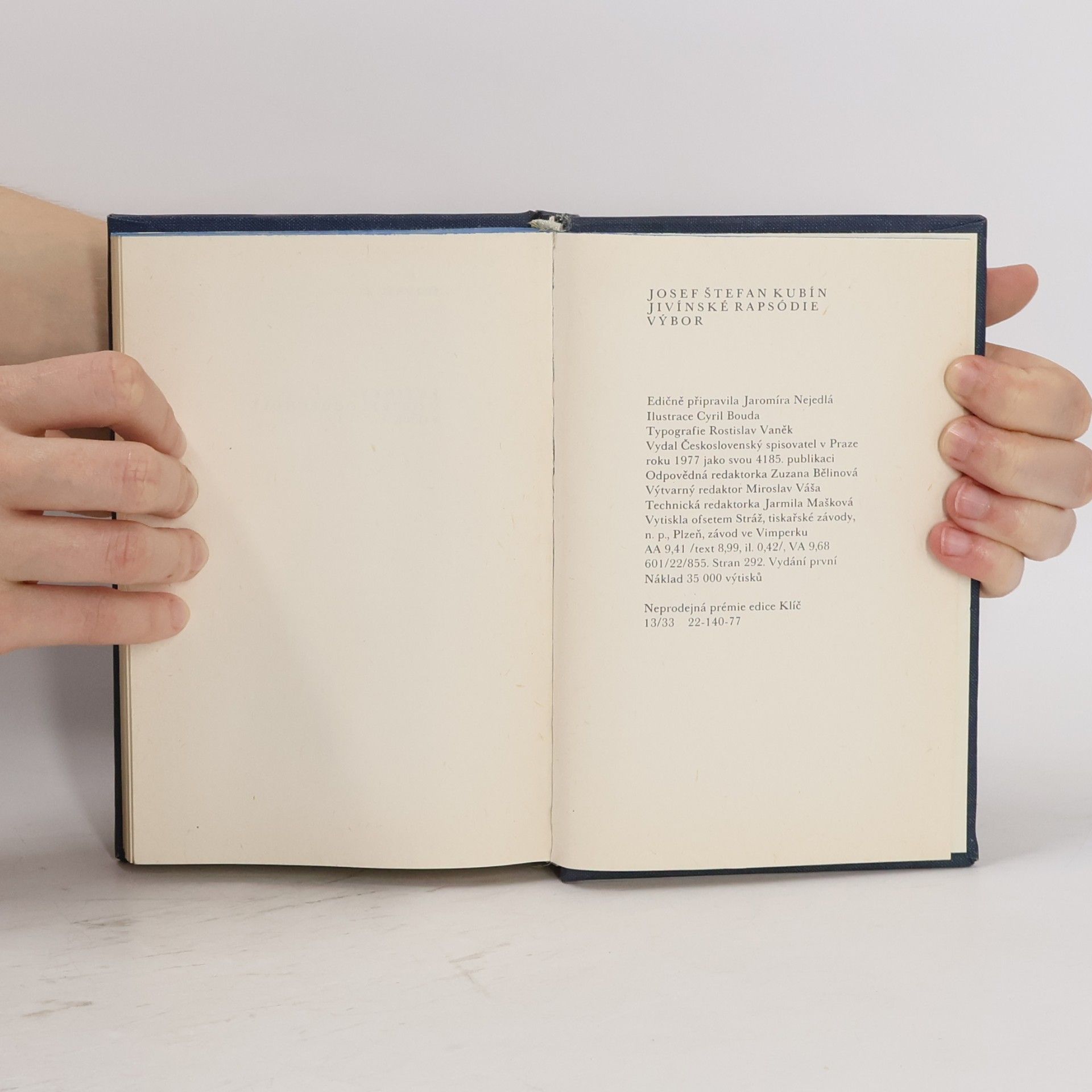 Josef Štefan Kubín Jivínské rapsódie. Výbor