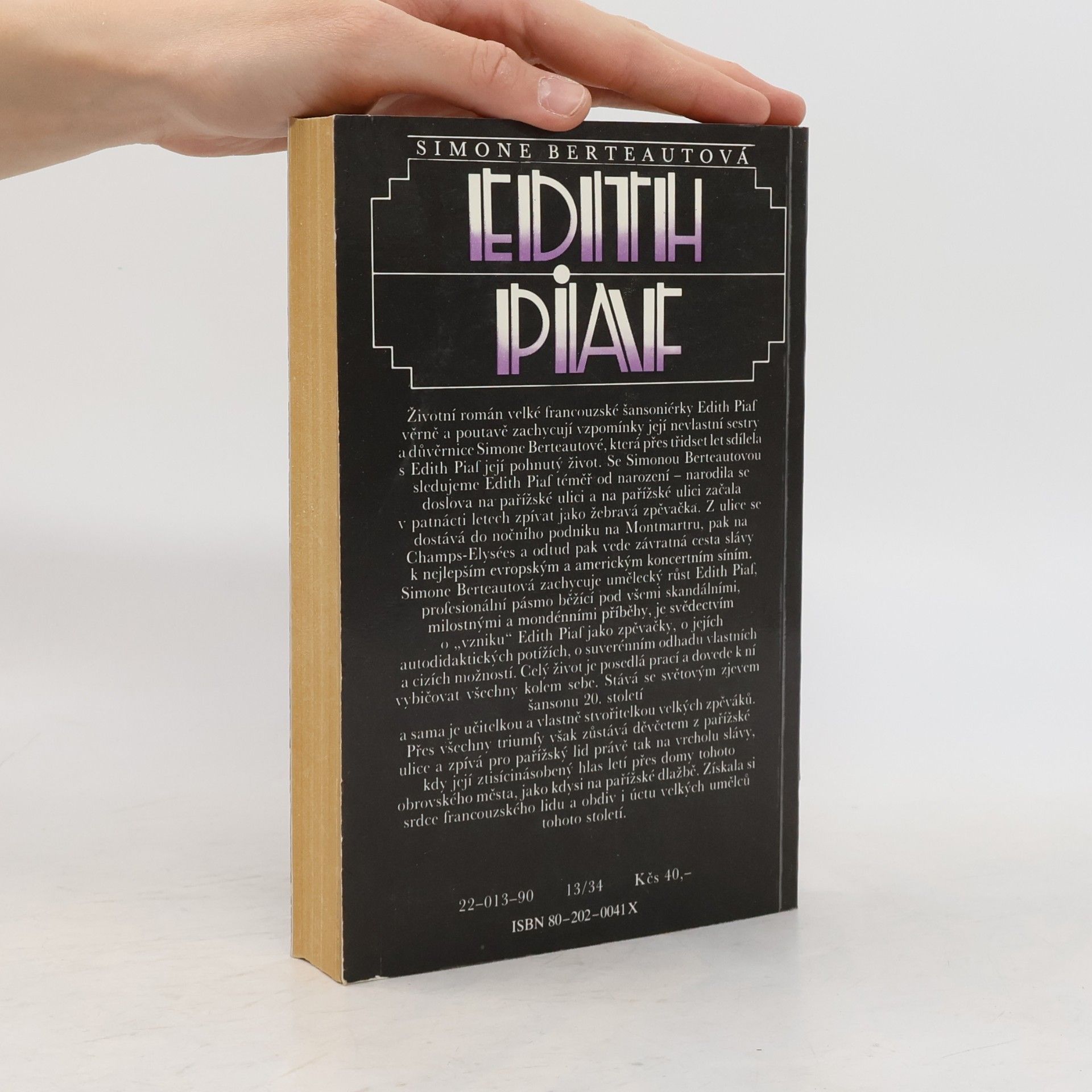 Marie Janů Edith Piaf