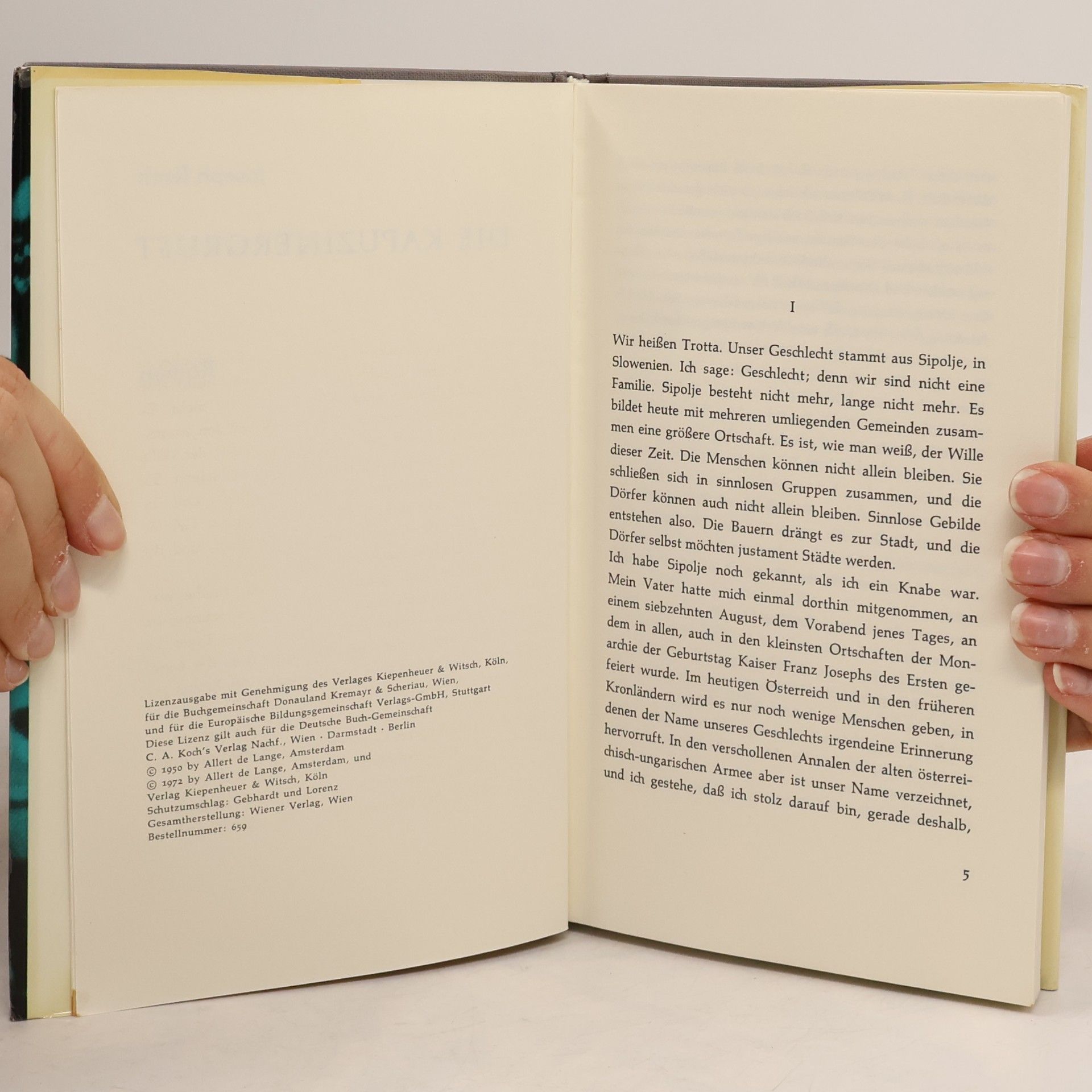 Joseph Roth Die Kapuzinergruft