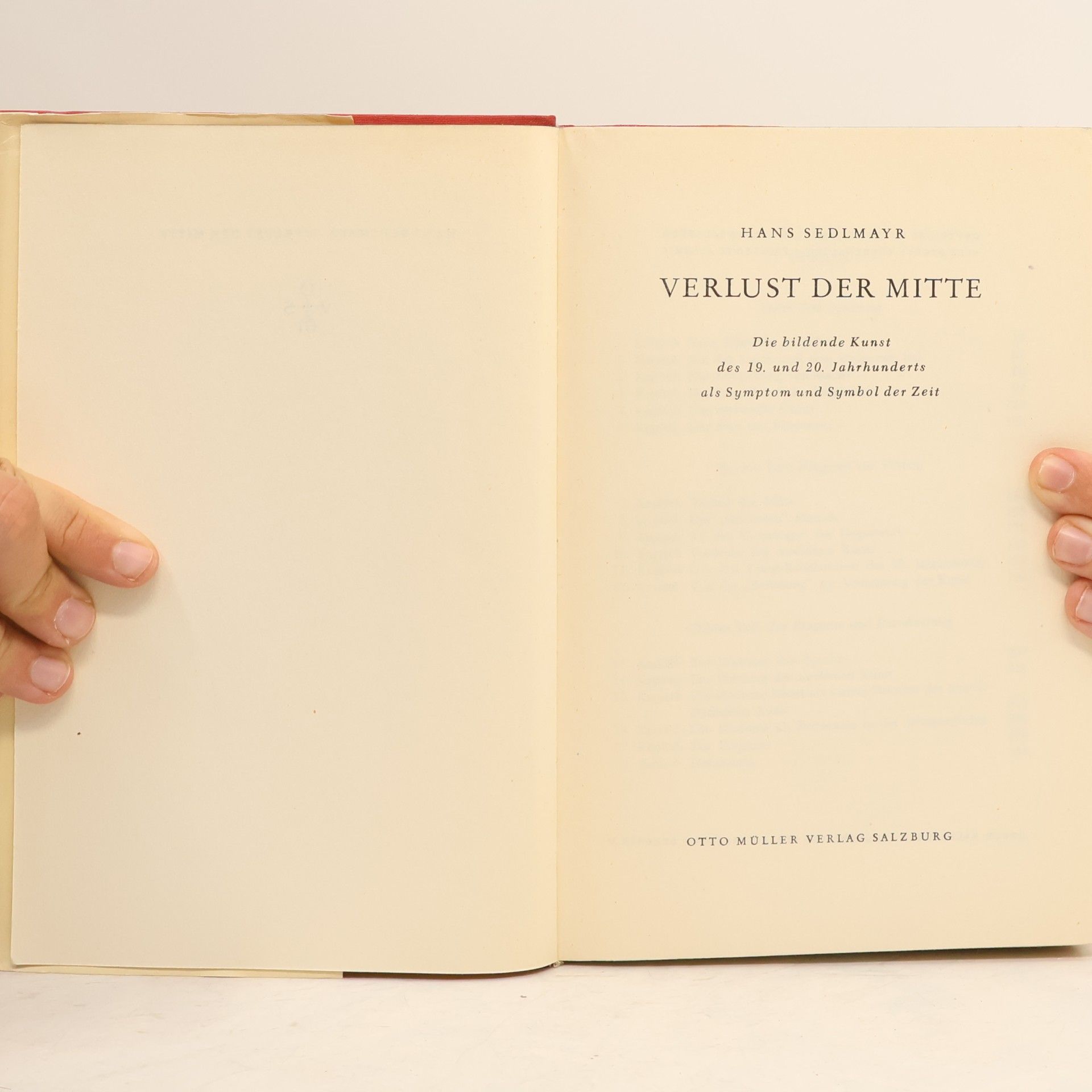 Hans Sedlmayr Verlust der Mitte