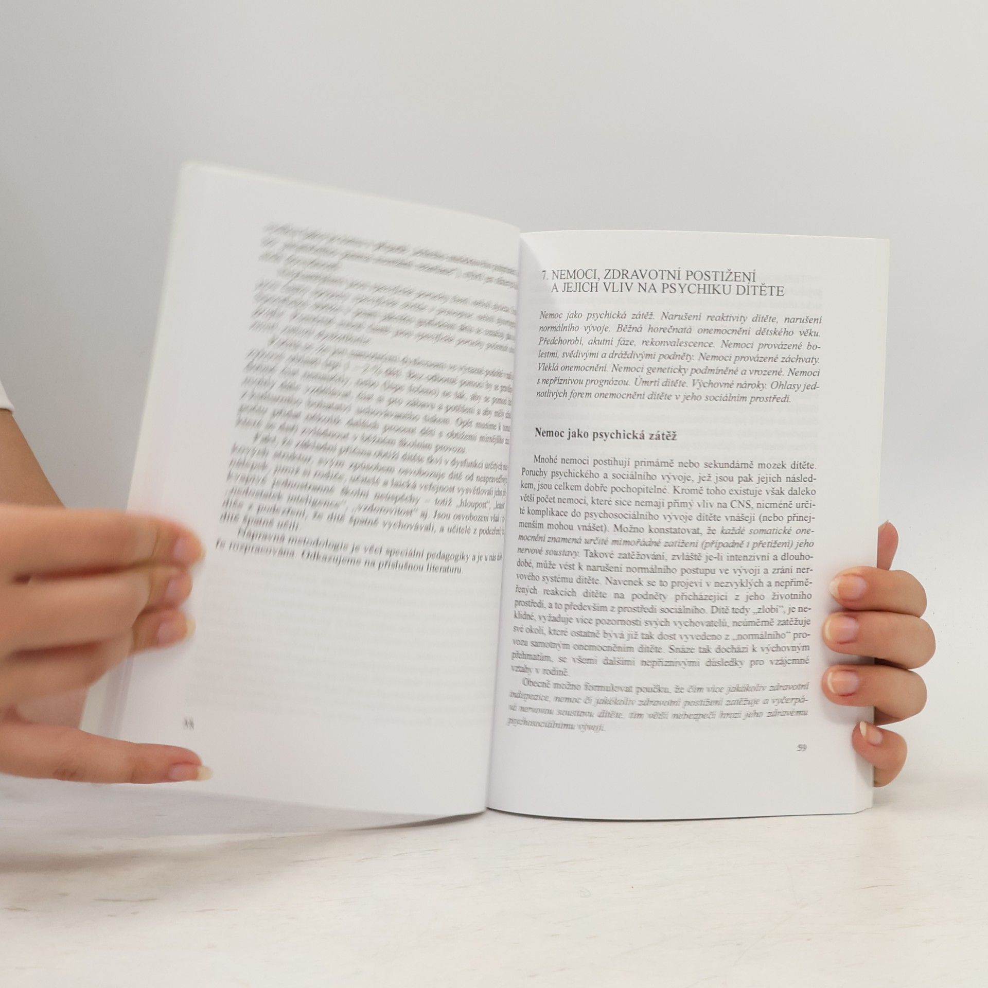 Zdeněk Matějček Psychologie nemocných a zdravotně postižených dětí