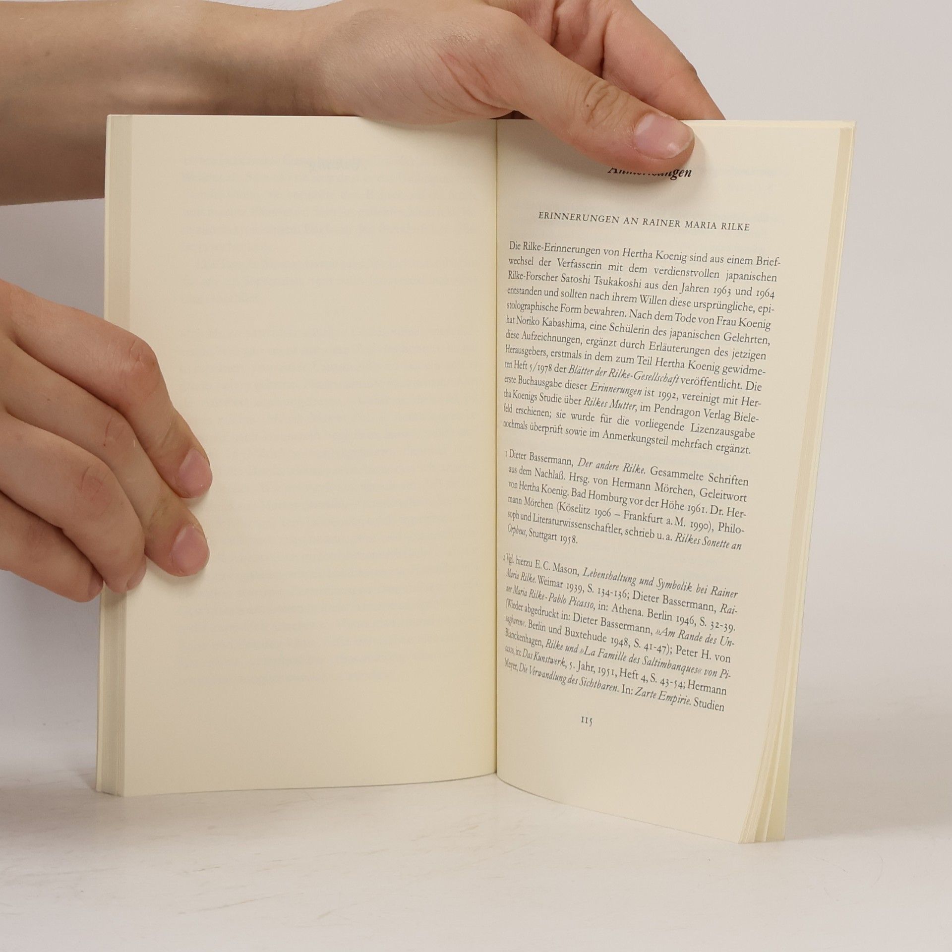 Hertha Koenig Insel Taschenbuch - 2697: Erinnerungen an Rainer Maria Rilke