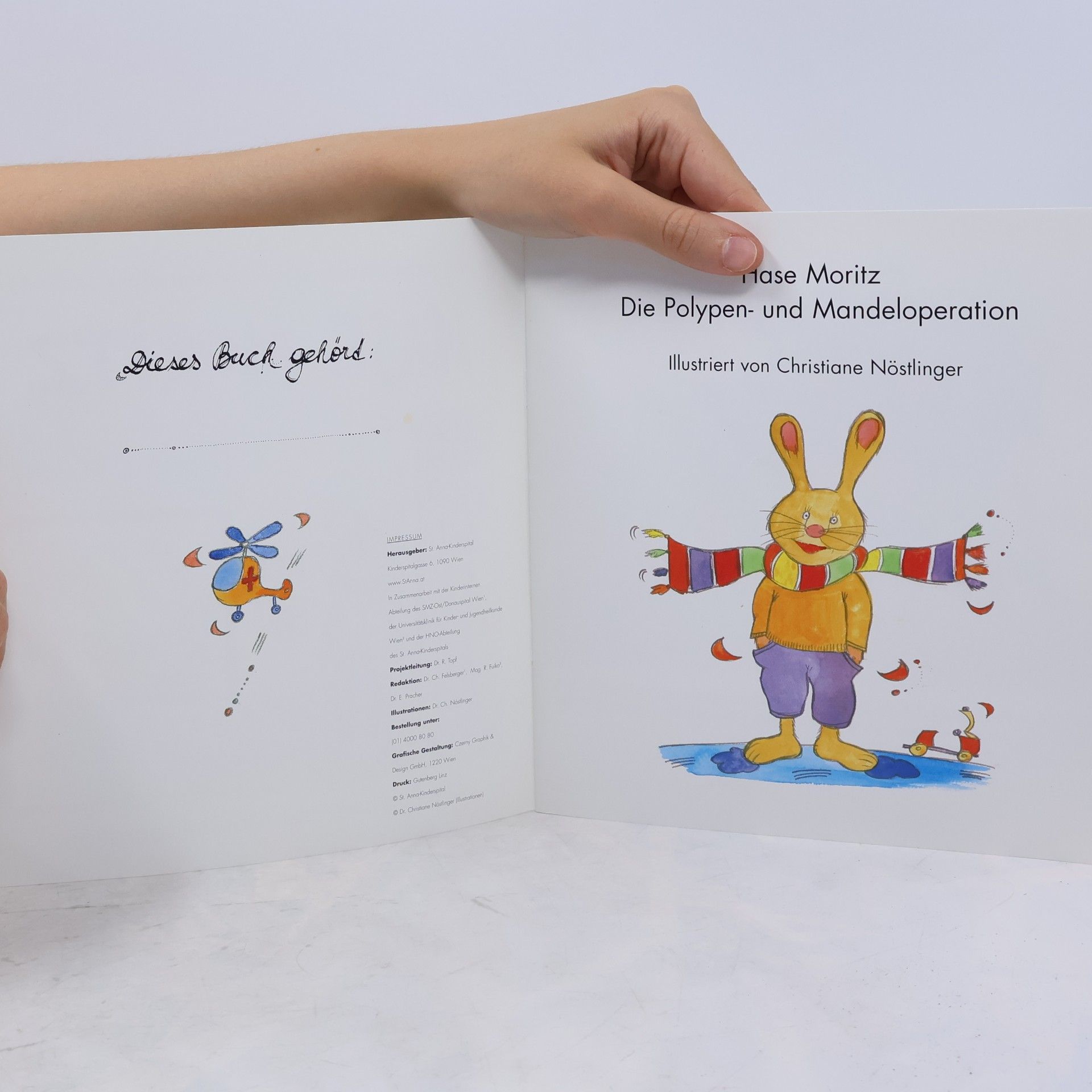 Hase Moritz Die Polypen- und Mandeloperation