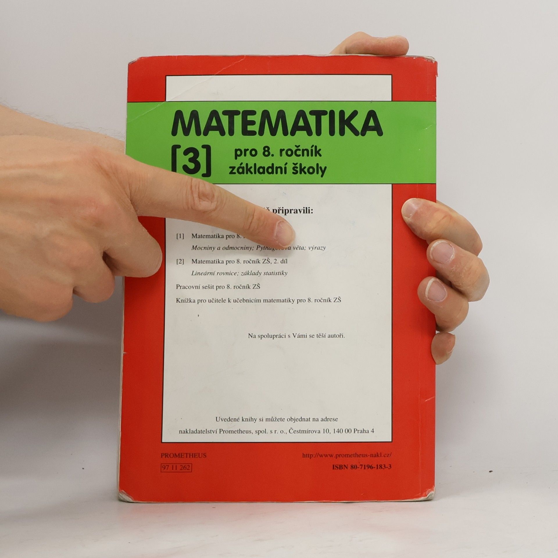 Jiří Kadleček Matematika pro 8. ročník základní školy. 3, Kruh, kružnice, válec, konstruční úlohy