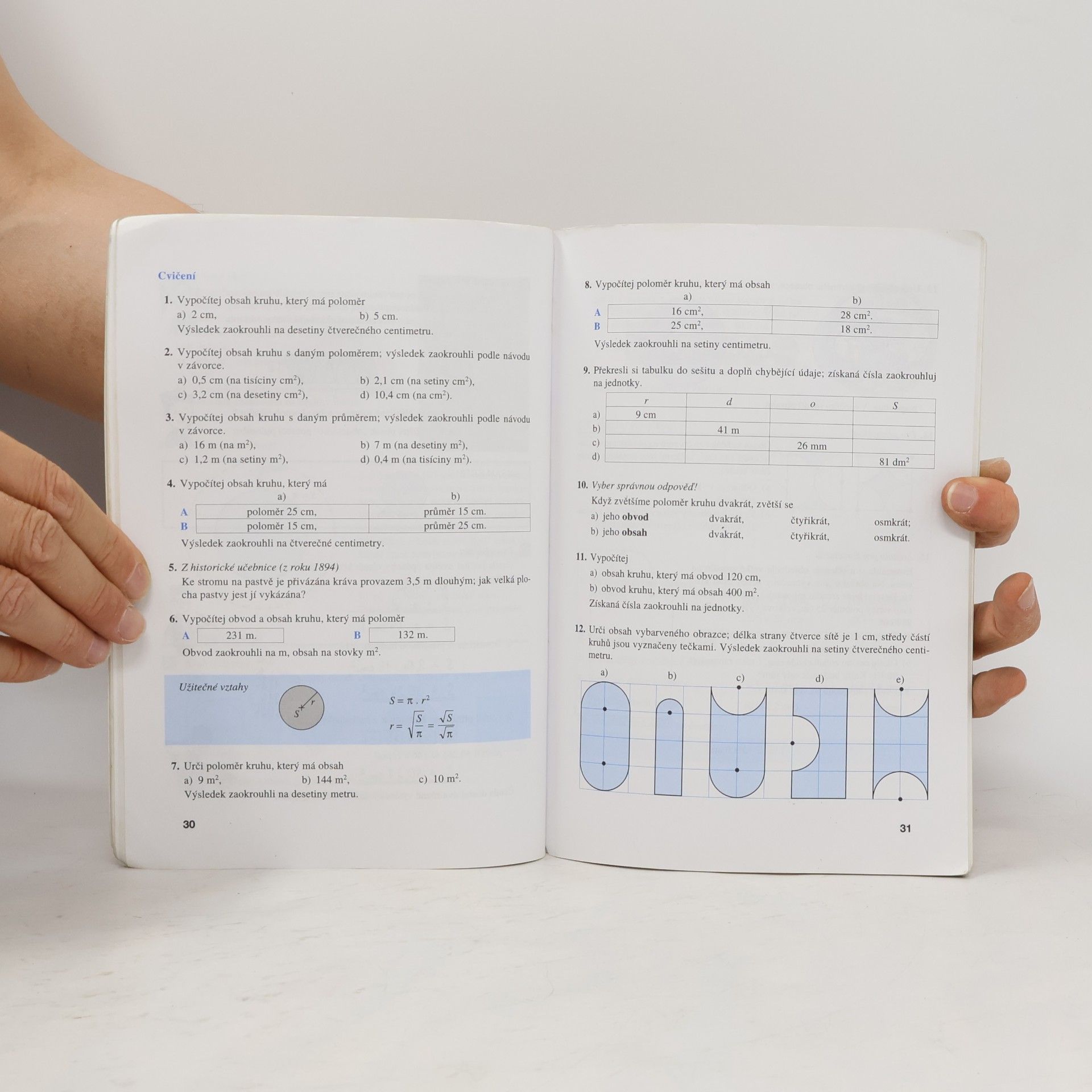 Jiří Kadleček Matematika pro 8. ročník základní školy. 3, Kruh, kružnice, válec, konstruční úlohy