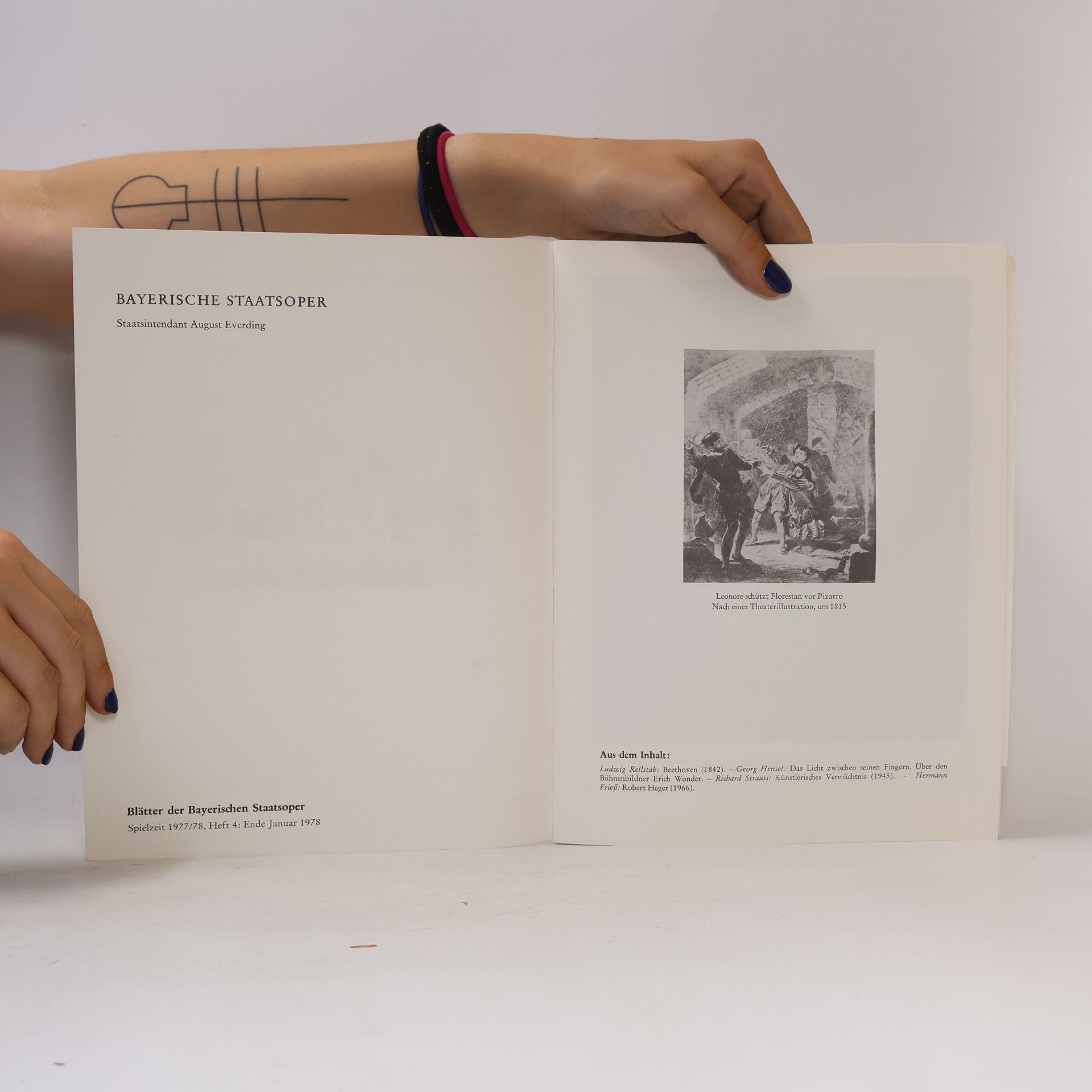kolektiv Blätter der Bayerischen Staatsoper IV. 1977/78