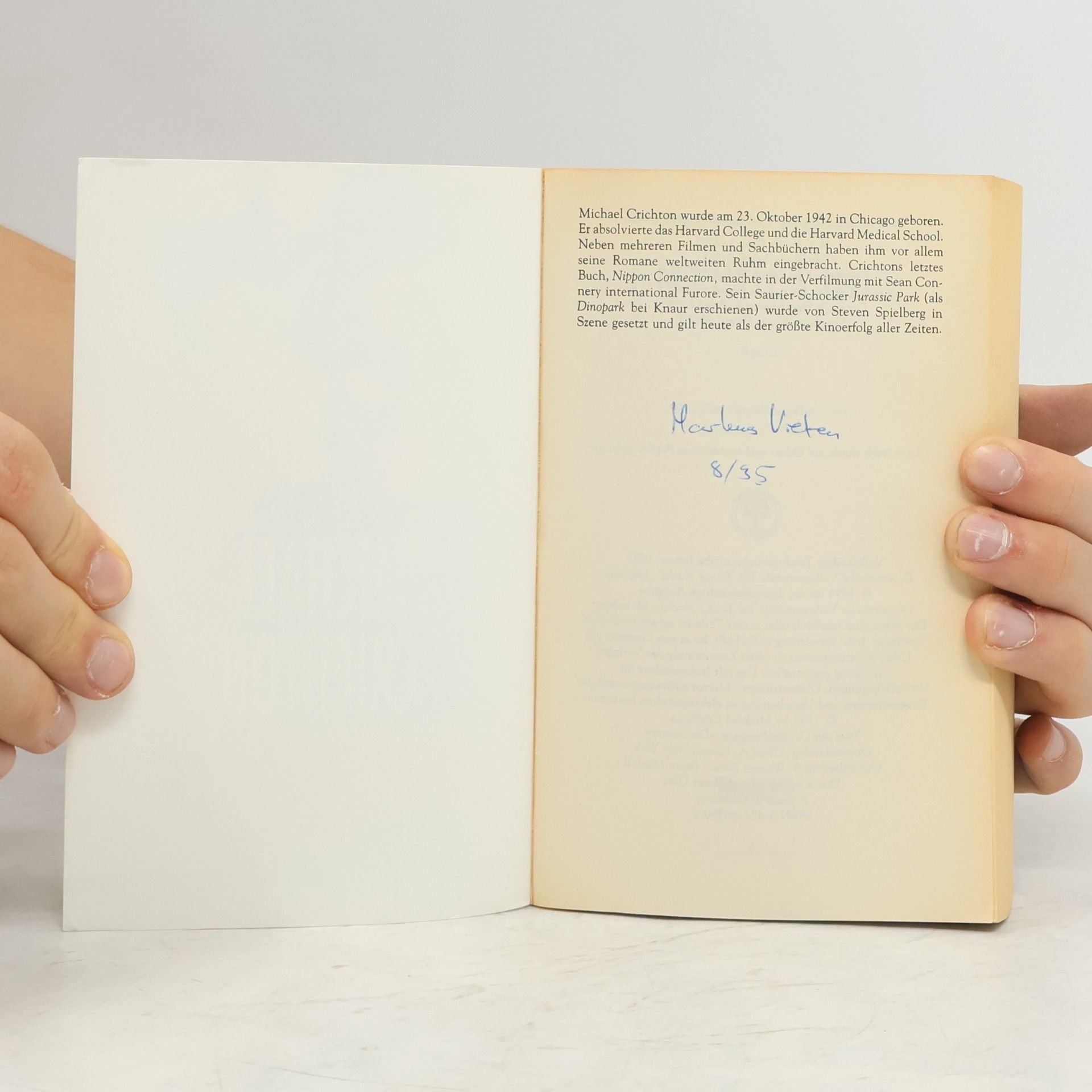 Michael Crichton Enthüllung
