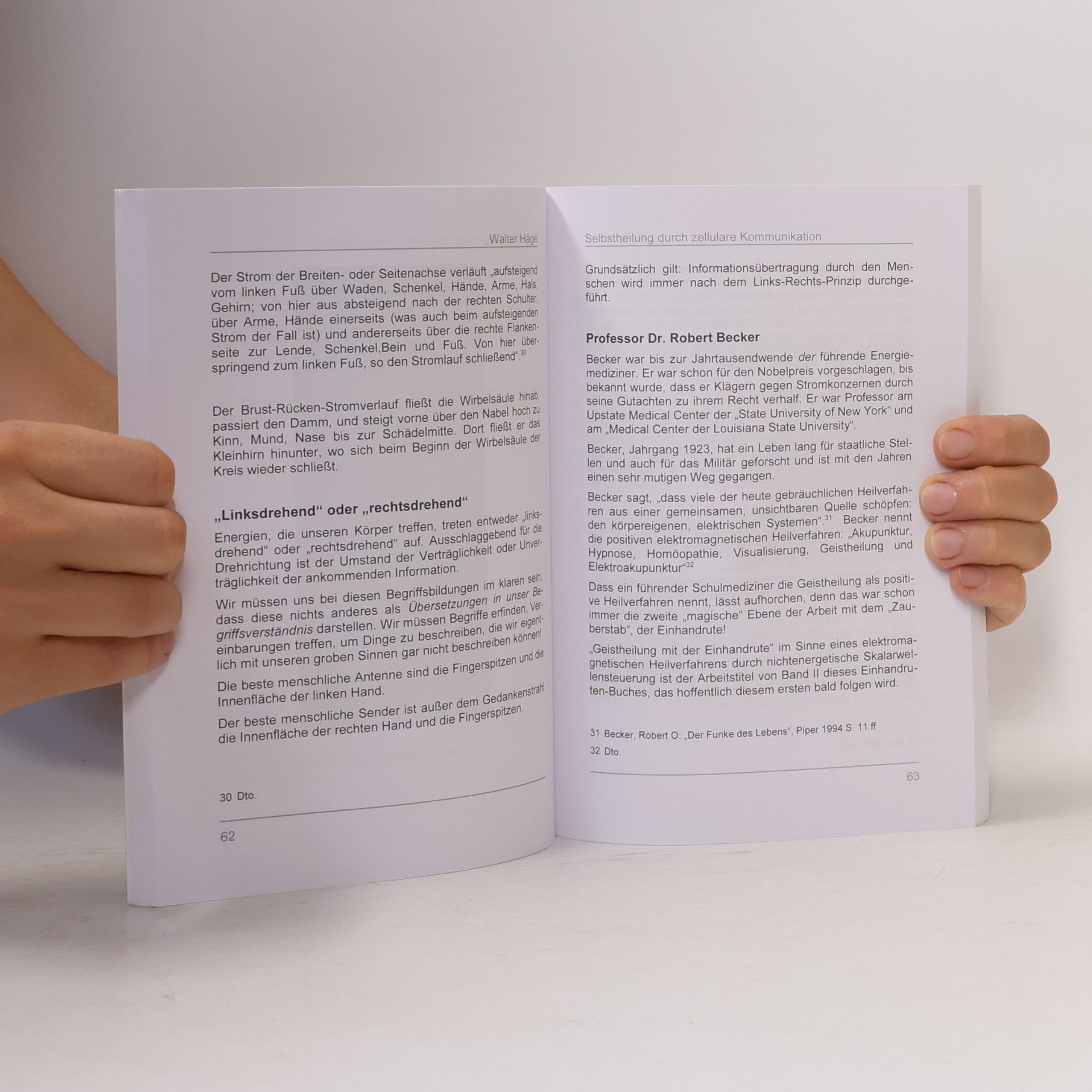 Walter Hage Selbstheilung durch zellulare Kommunikation